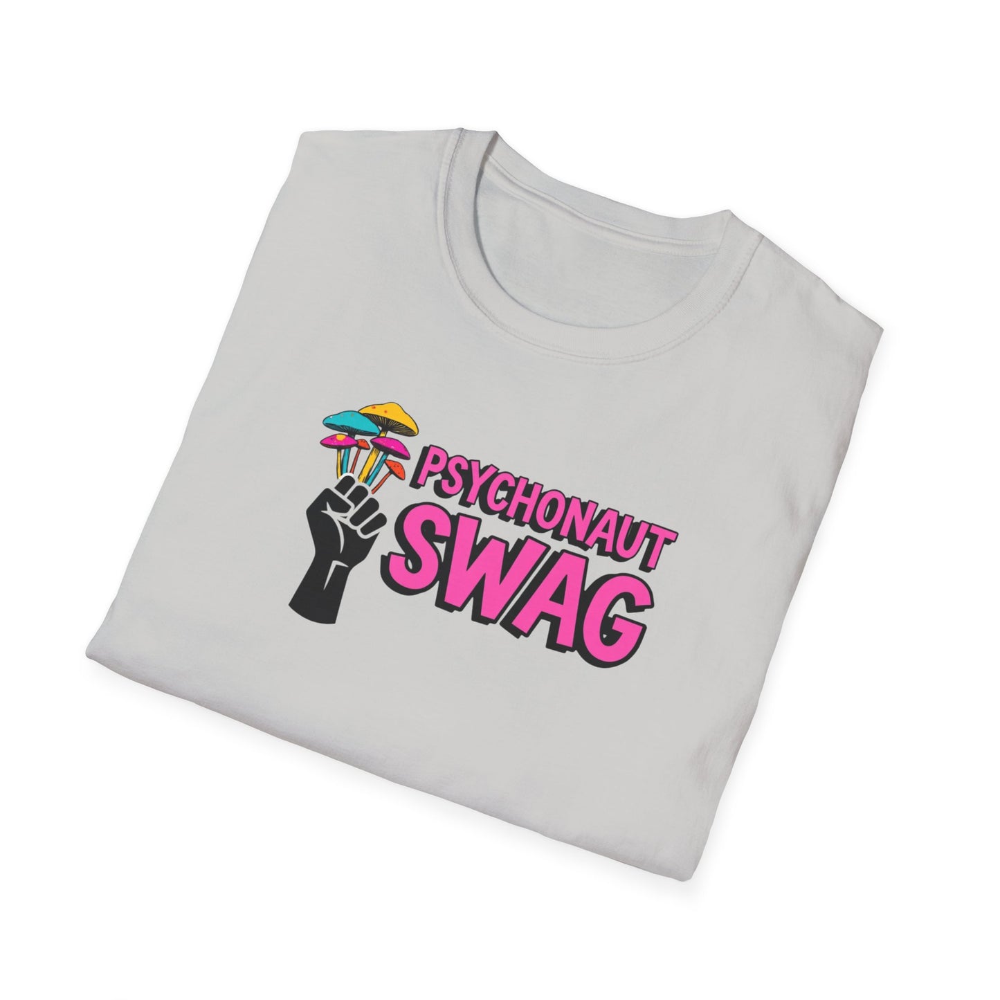 Fistful of Shrooms, Pyschonaut Swag Staple, Psychedelic Graphic T-Shirt, Humor Apparel for Psychedelic Lovers, Perfect for Festivals, Casual Wear, Gift for Friends - Psychonaut Swag