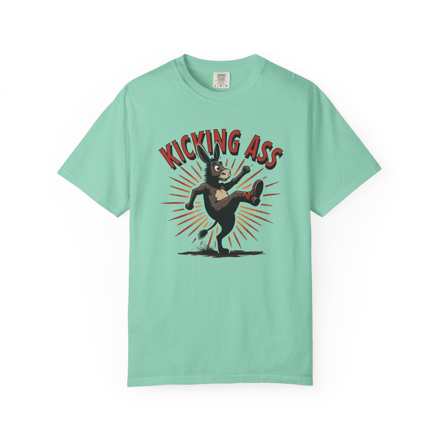 Kicking Donkey, Unisex T-Shirt | Funny Graphic Tee, Casual Wear, Humor Gift, Birthday Surprise, Motivational Apparel - Psychonaut Swag