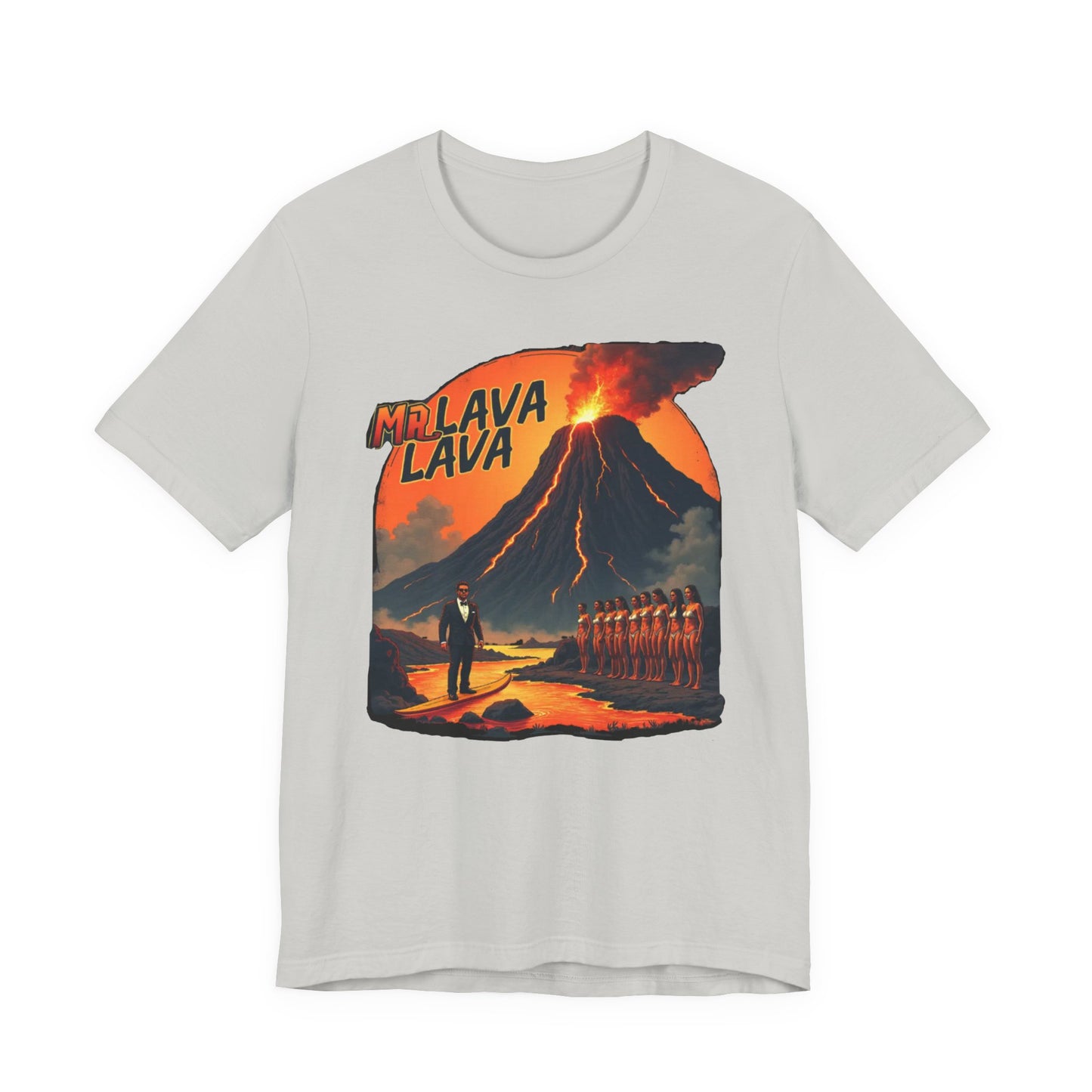 Mr. Lava Lava Tee, Unisex Graphic Shirt, Cool Retro T-Shirt, Perfect for Summer, Volcano Art, Gift for Geology Lovers - Psychonaut Swag