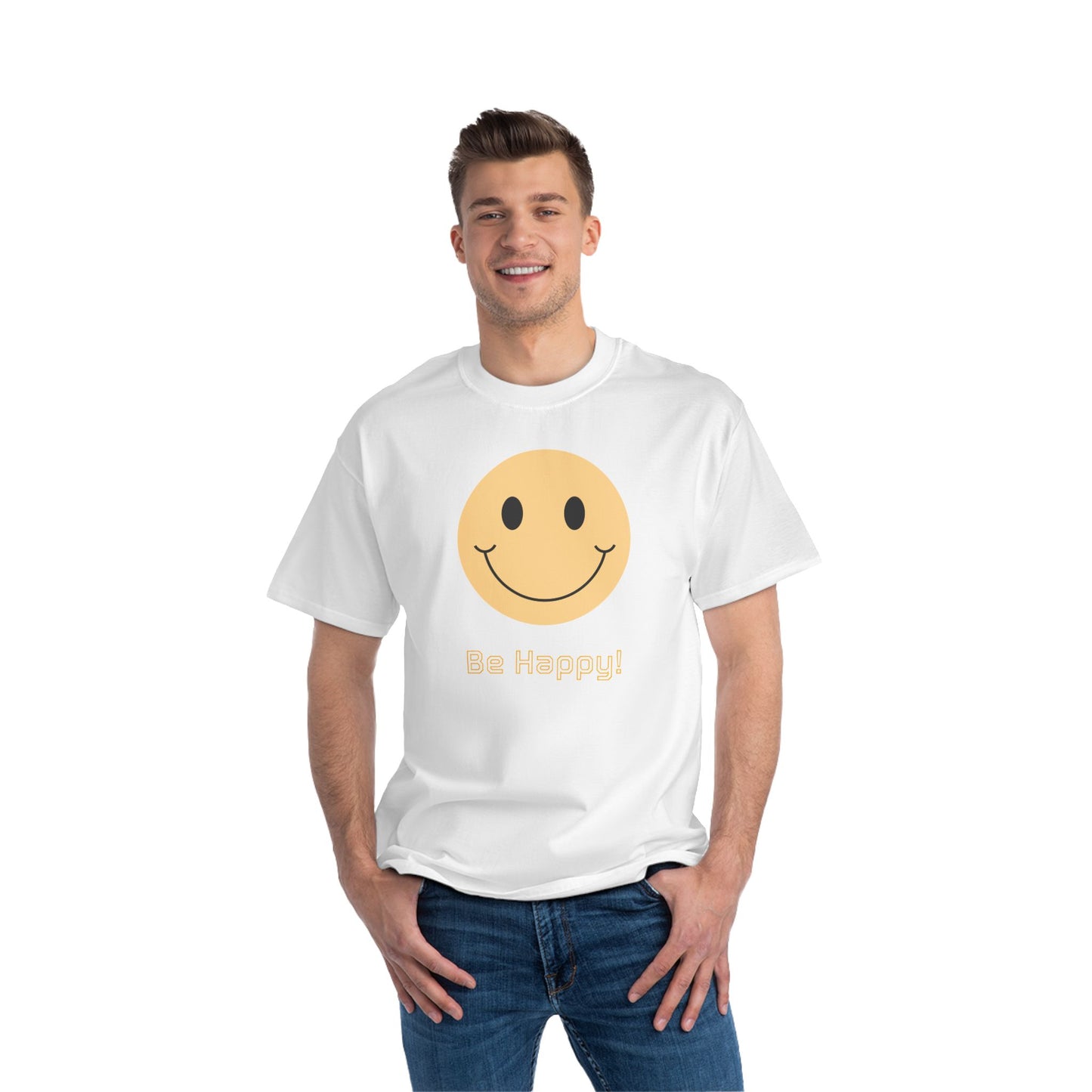 Be Happy, Beefy-T® Short-Sleeve T-Shirt - Psychonaut Swag