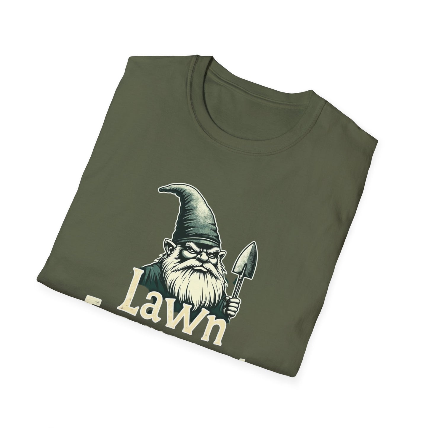 Whimsical Gnome Lawn Enforcement Unisex T-Shirt, Funny Gift for Men, Unique Humor Tee, Cozy Casual Wear, Perfect for Birthdays & Celebrations - Psychonaut Swag