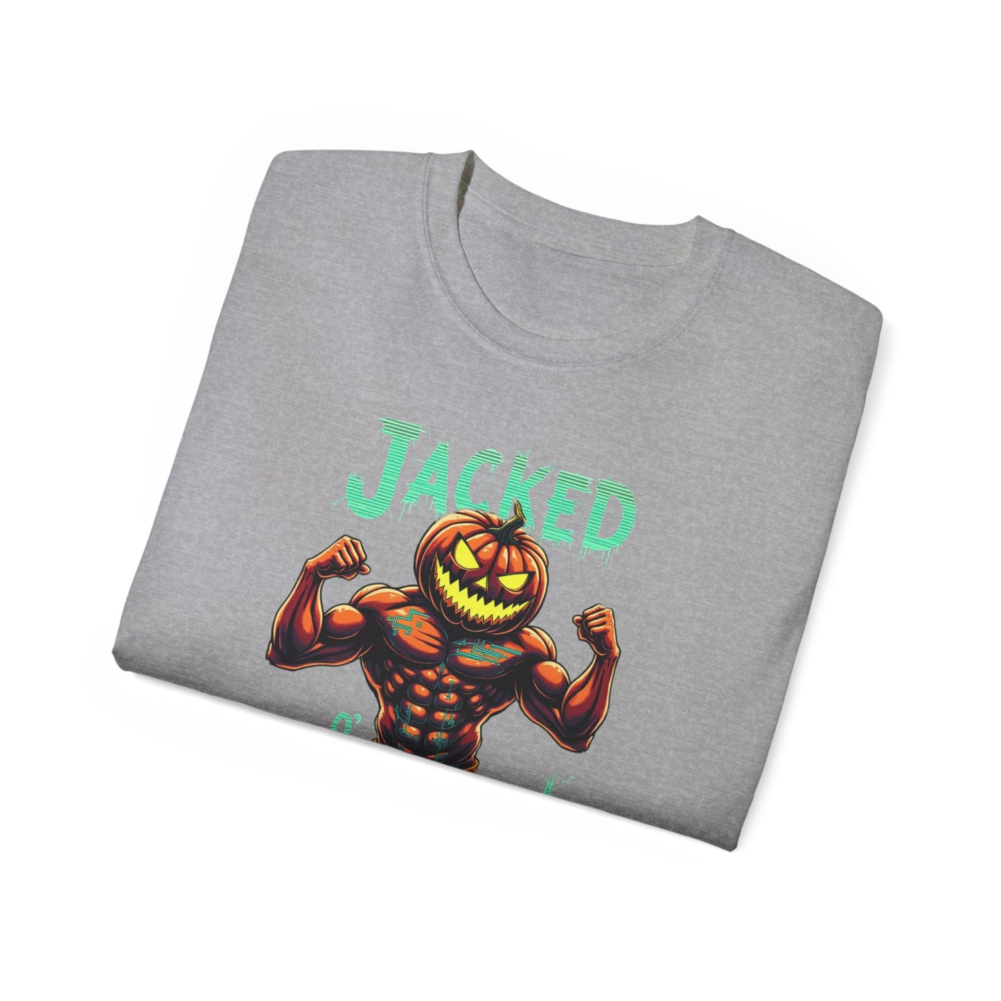 Jacked Lantern Tee | Fun Halloween T-Shirt, Pumpkin Costume Tee, Men's Halloween Shirt, Unisex Graphic Tee, Autumn Apparel