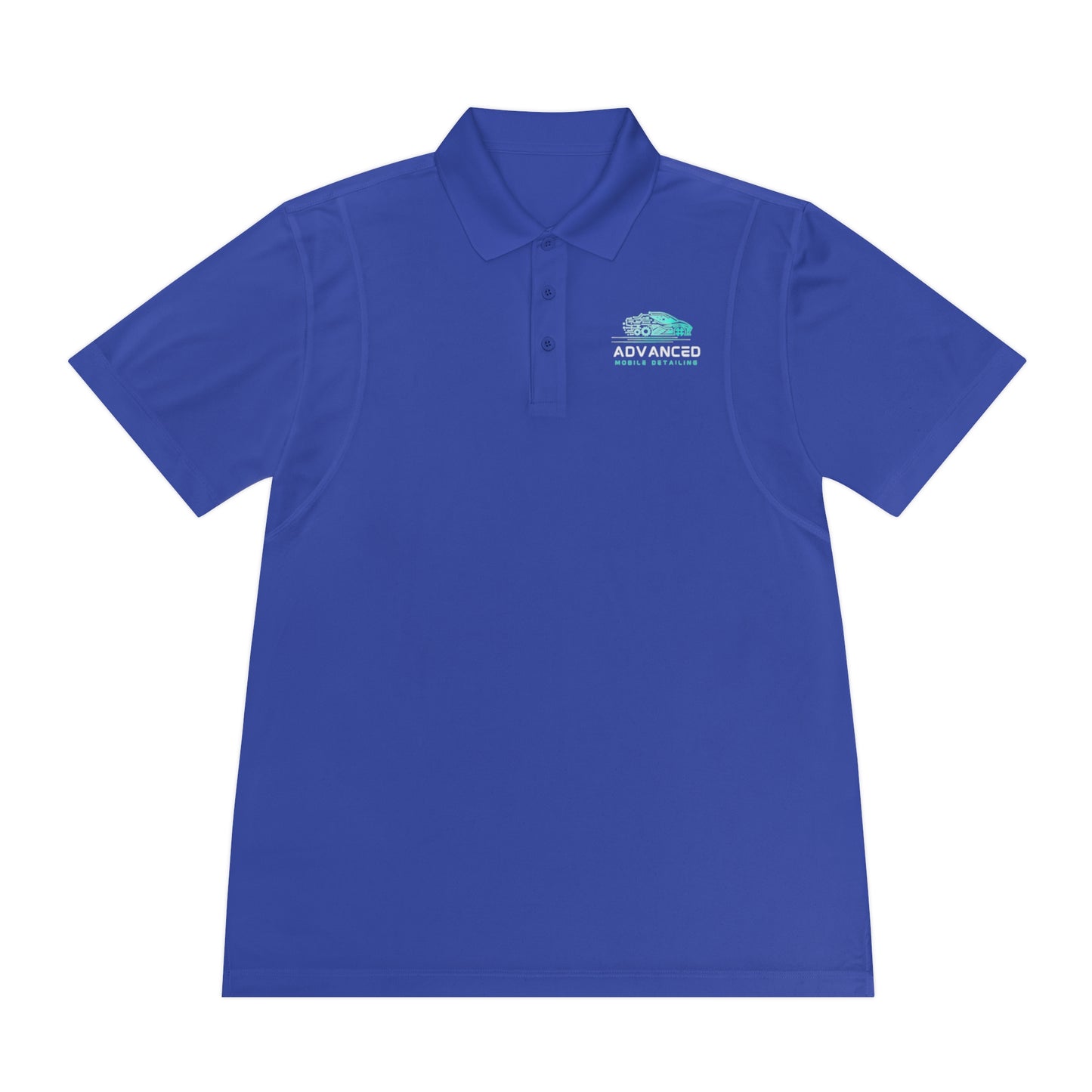 Advanced Mobile, Men's Sport Polo Shirt, Activewear, Casual Dress Shirt for Men, Perfect for Outdoor Activities, Golf, and Everyday Wear
