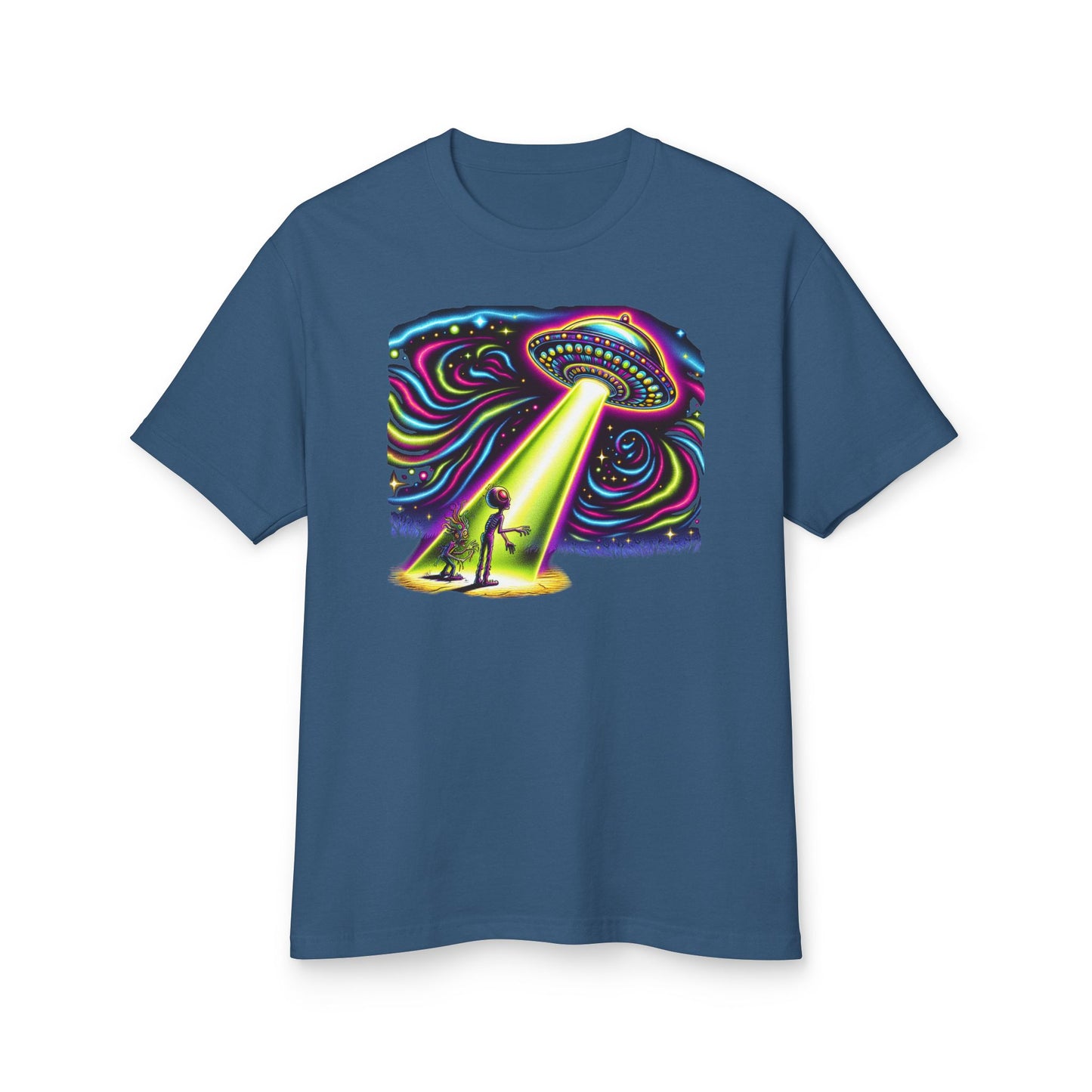 A Wild Trip, UFO sighting, Unisex Garment-Dyed Heavyweight Cotton Tee - Psychonaut Swag