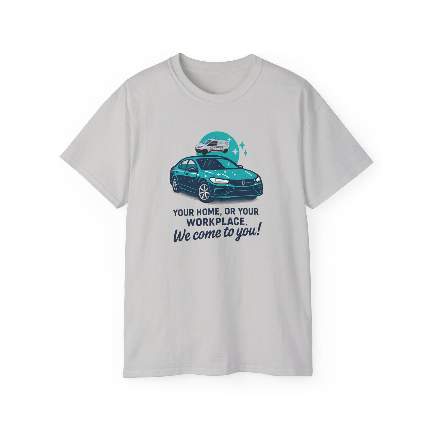 Advanced Car Service Humor Tee, Funny T-Shirt for Mechanics, Auto Enthusiasts, Gift for Dad, Car Lover Apparel, Perfect for Birthdays