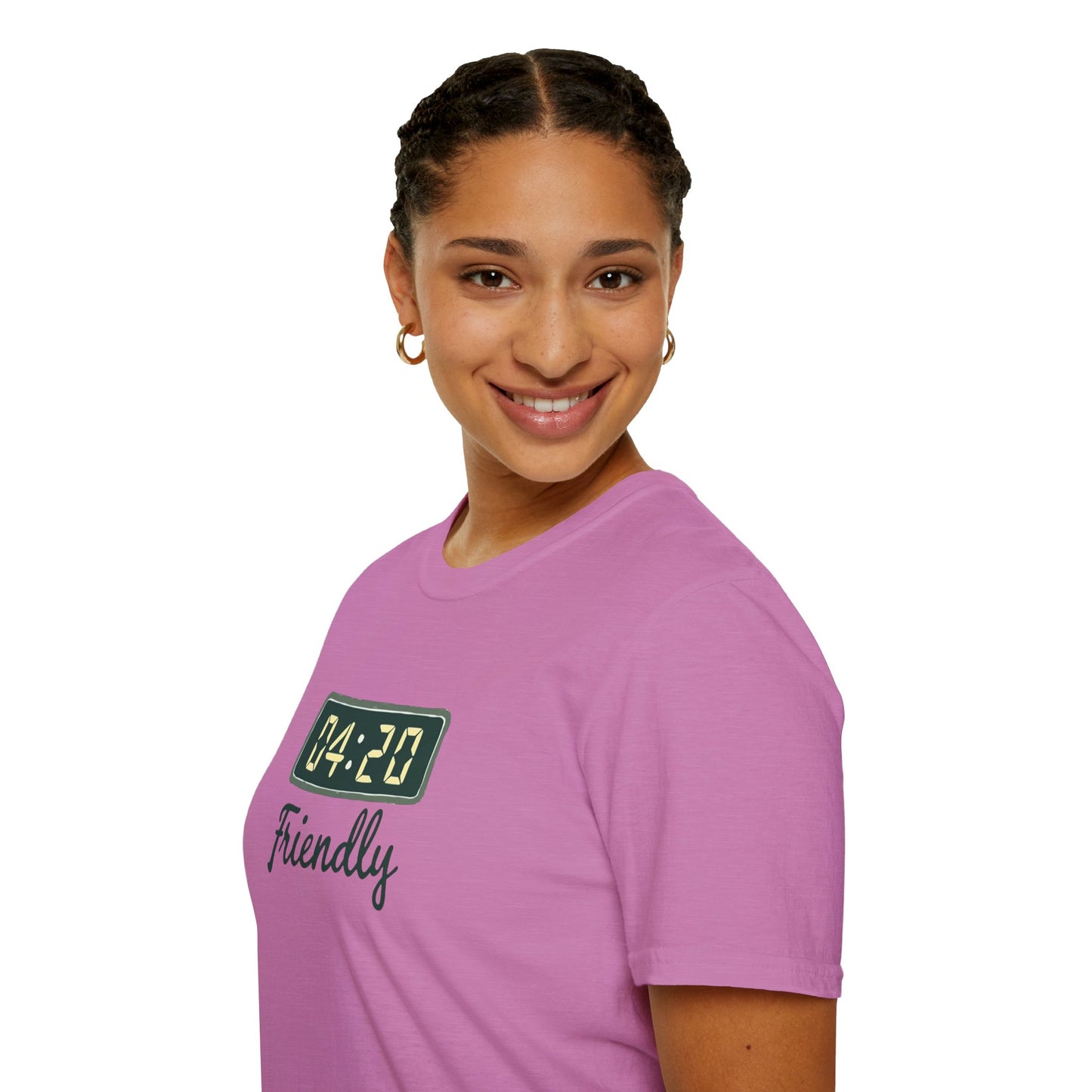 Friendly 4:20 Unisex T-Shirt | Marijuana Enthusiast Tee, Cannabis Gift, 420 Apparel, Stoner Friends Outfit, Chill Vibe Clothing