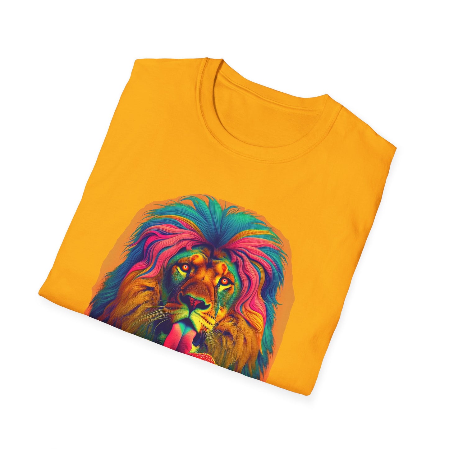 Lion Lick, Mushroom tee, Unisex T-Shirt - Psychonaut Swag