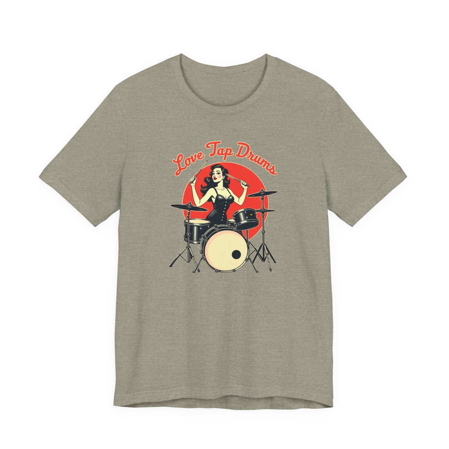 Love Tap Drums, Drummer Tee - Perfect for Music Lovers, Band Merch, Gifts for Musicians, Concerts, Casual Wear, Love Tap Drums - Psychonaut Swag