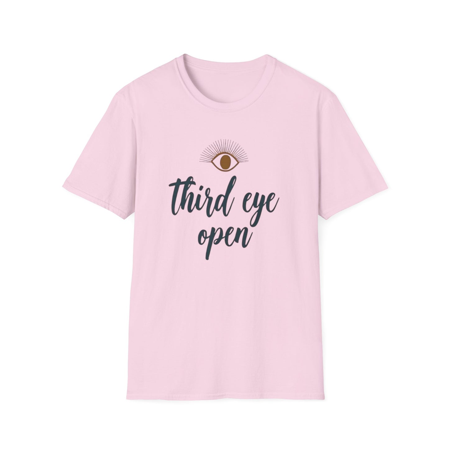 Third Eye insight, Open Unisex Softstyle T-Shirt, Spiritual Gift, Graphic Tee, Meditation Apparel, Casual Wear, Yoga Clothing, Unique T-Shirt - Psychonaut Swag