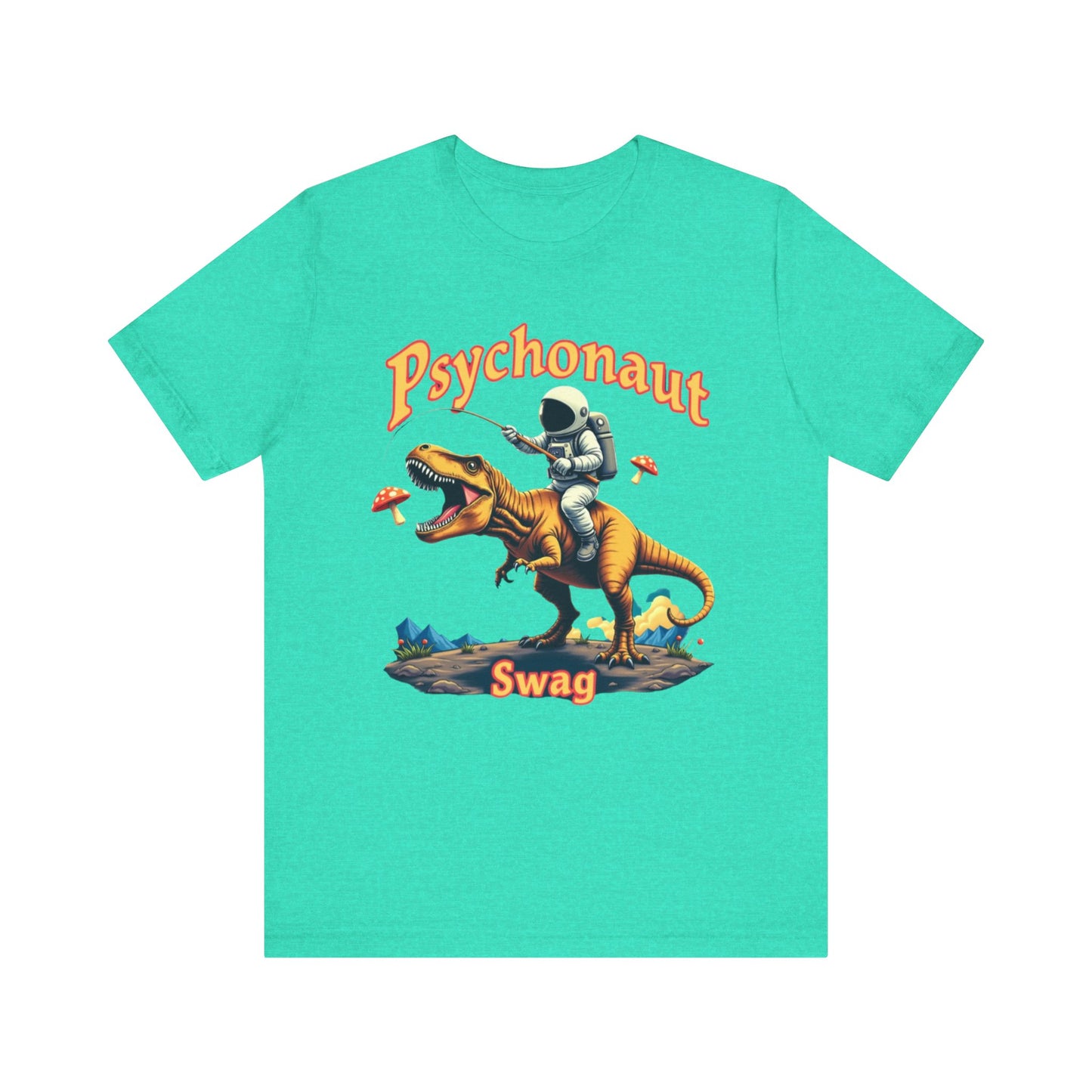 Psychonaut T-Rex Tee - Cool Retro Unisex Jersey Short Sleeve Shirt, Perfect for Gifts, Festivals, and Everyday Wear - Psychonaut Swag