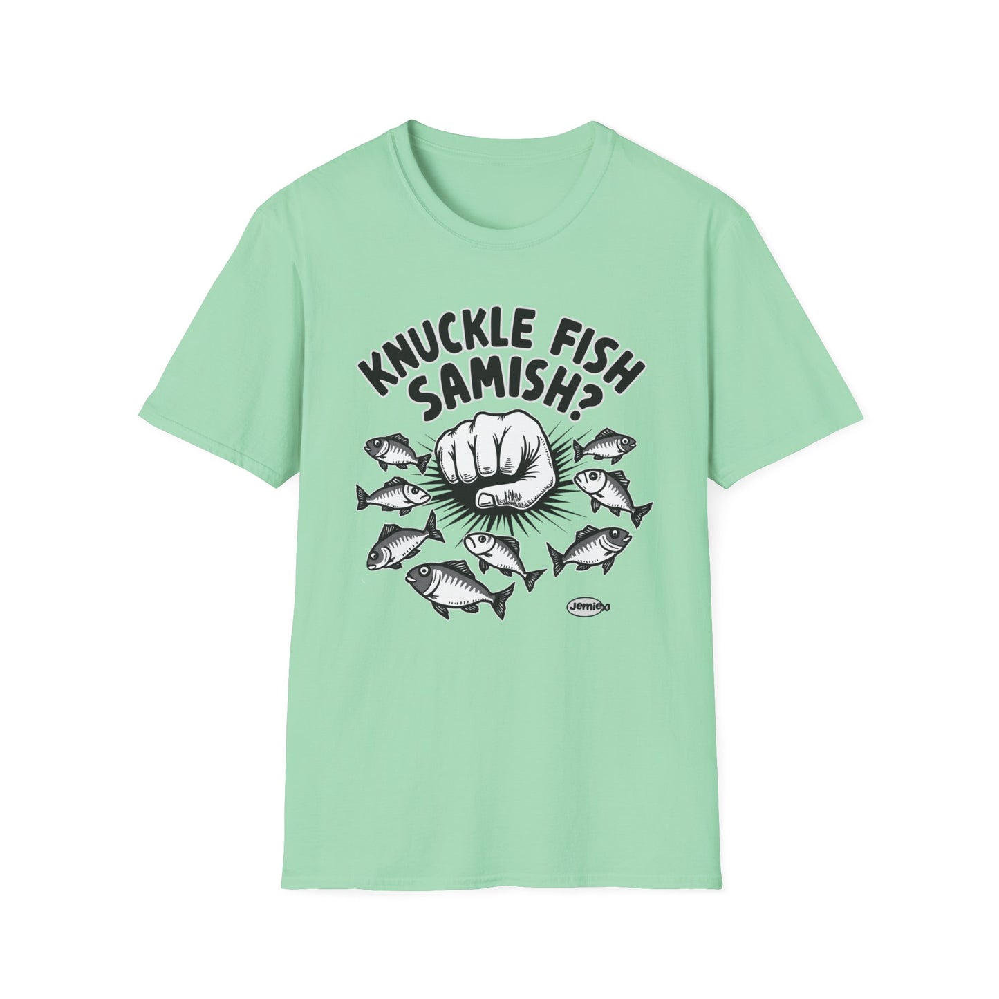 Knuckle Fish Samish, T-Shirt, Perfect for Anglers, Gift for Fishermen, Casual Wear, Outdoor Activities, Humor Shirt