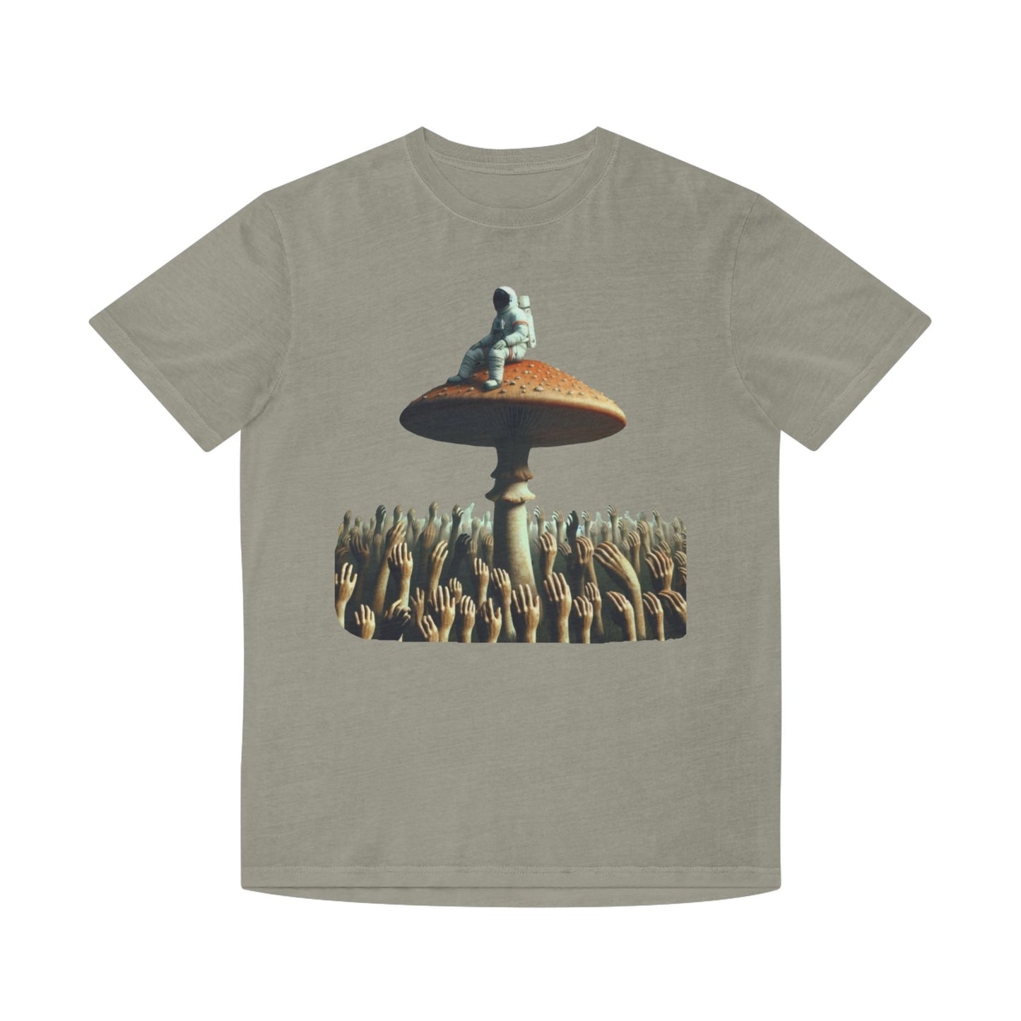 Astronaut on Mushroom, T-Shirt Psychedelic Explorer Unisex Faded Shirt - Psychonaut Swag