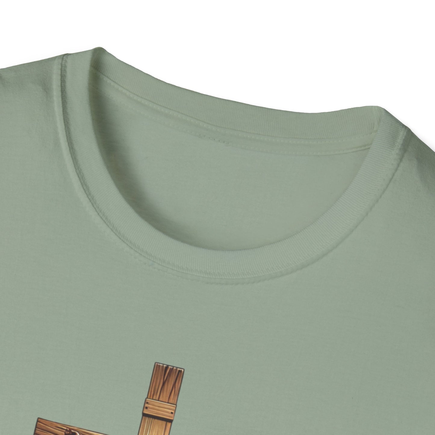 On the Cross, Unisex Softstyle T-Shirt - Psychonaut Swag