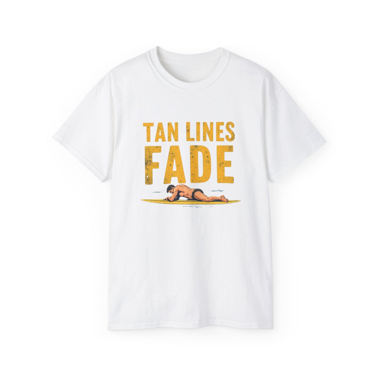 Surfer Tan Lines Tee, Unisex Cotton Shirt, Vacation Apparel, Beach Day Outfit, Casual Summer Clothing - Psychonaut Swag