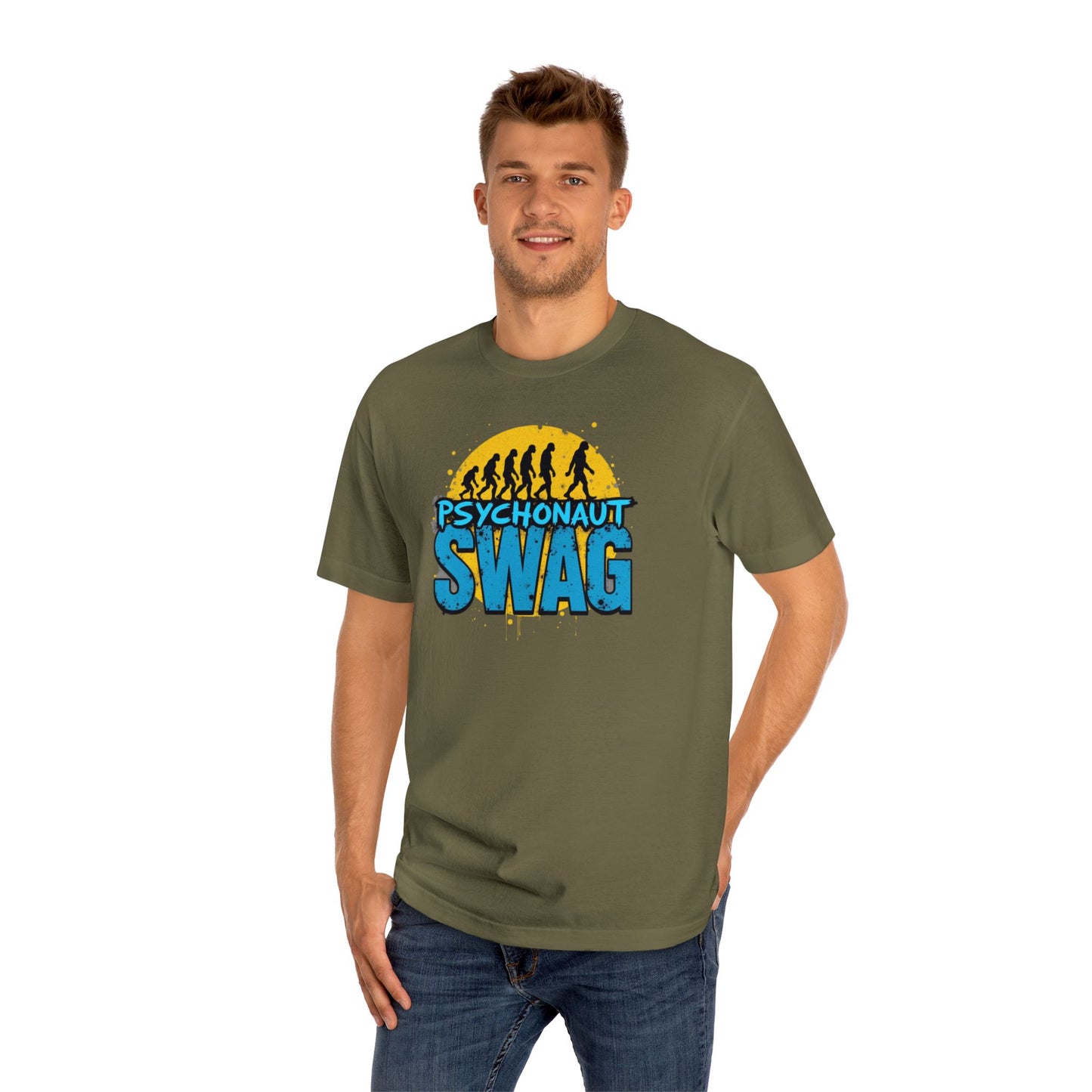 Psycho Swag Unisex Classic Tee - Trendy Graphic T-Shirt for Gamers & Psychonauts, Quirky Gift, Casual Wear, Unique Fashion - Psychonaut Swag