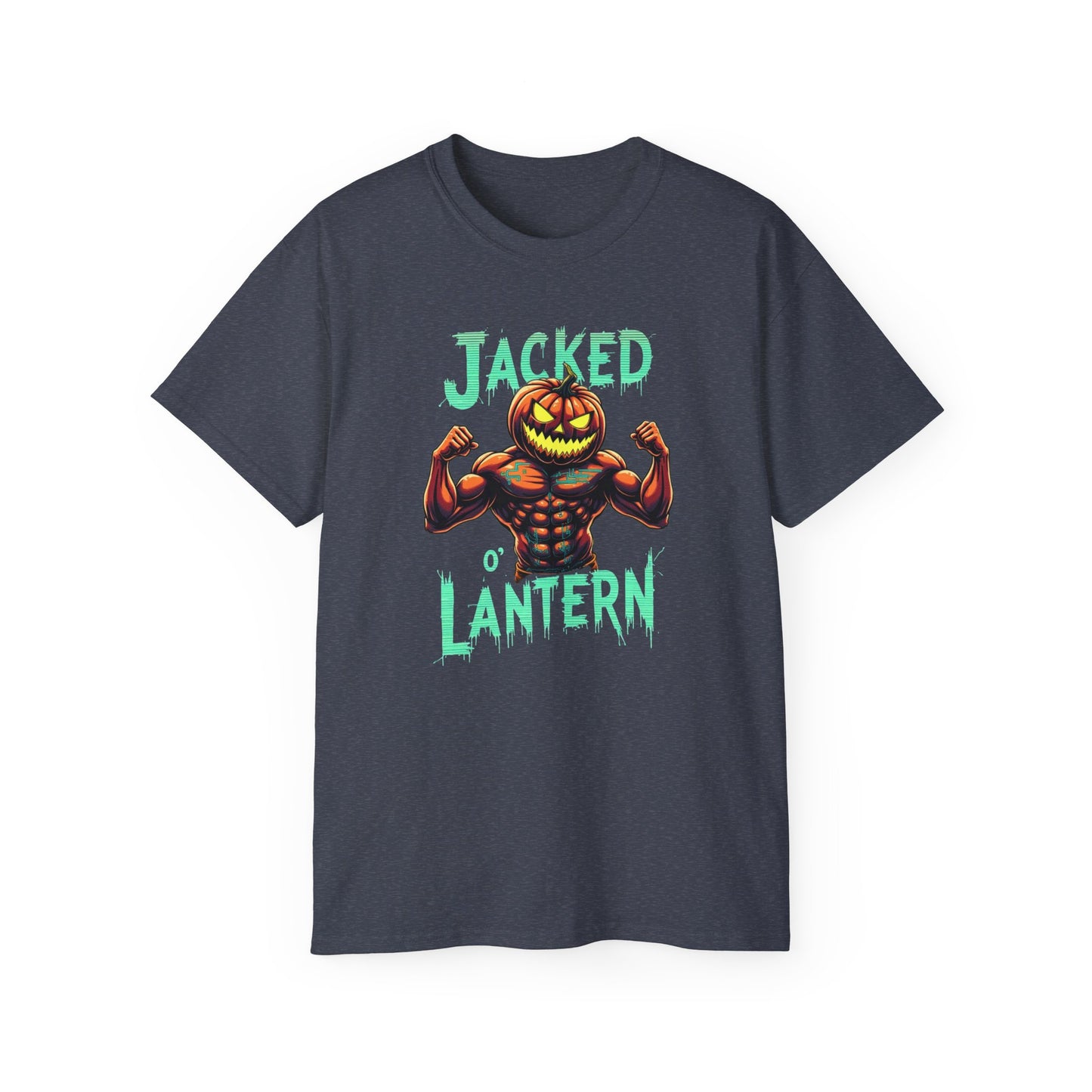 Jacked Lantern Tee | Fun Halloween T-Shirt, Pumpkin Costume Tee, Men's Halloween Shirt, Unisex Graphic Tee, Autumn Apparel