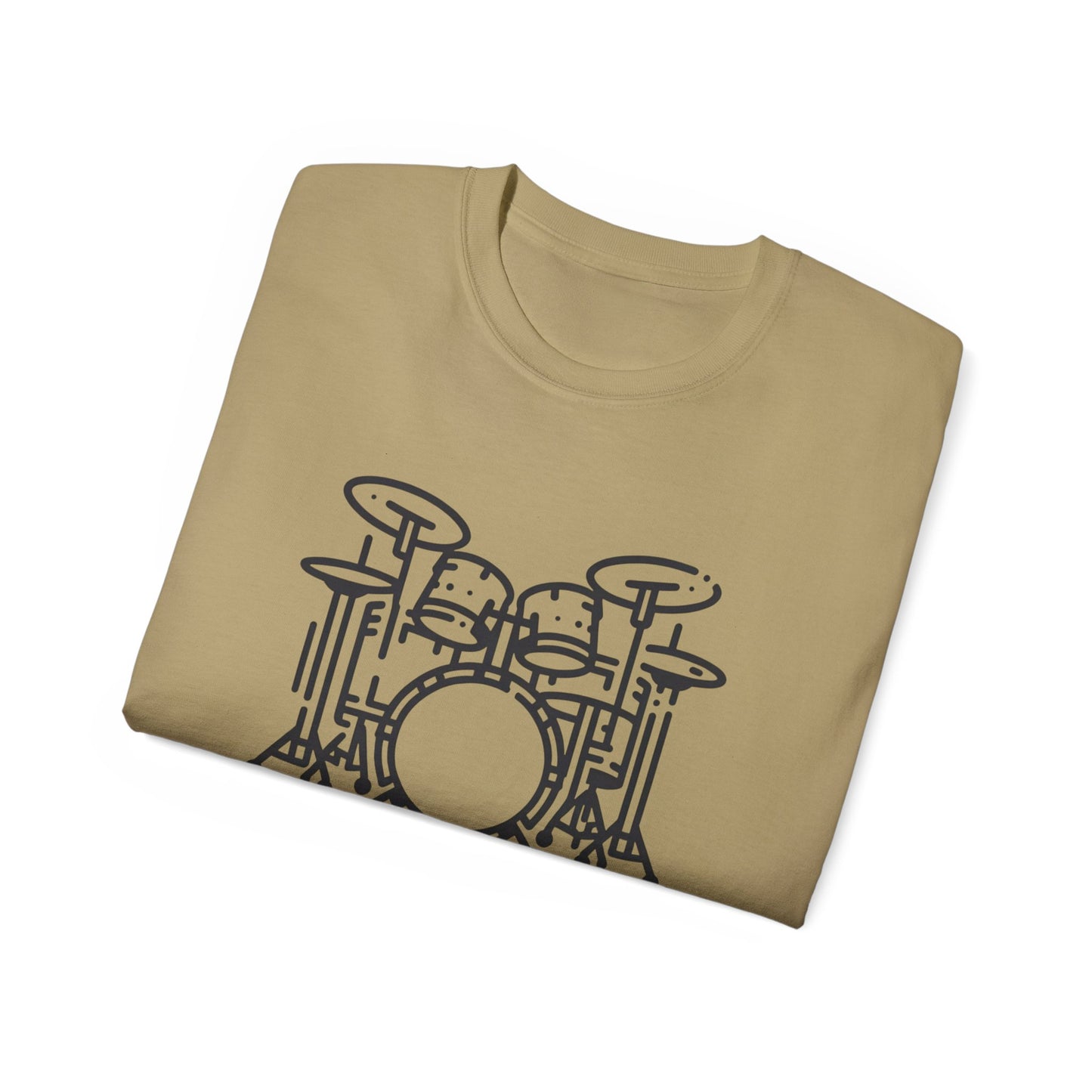 Drum-A-Diddle, Drumset Paradiddle, Unisex Ultra Cotton Tee - Psychonaut Swag