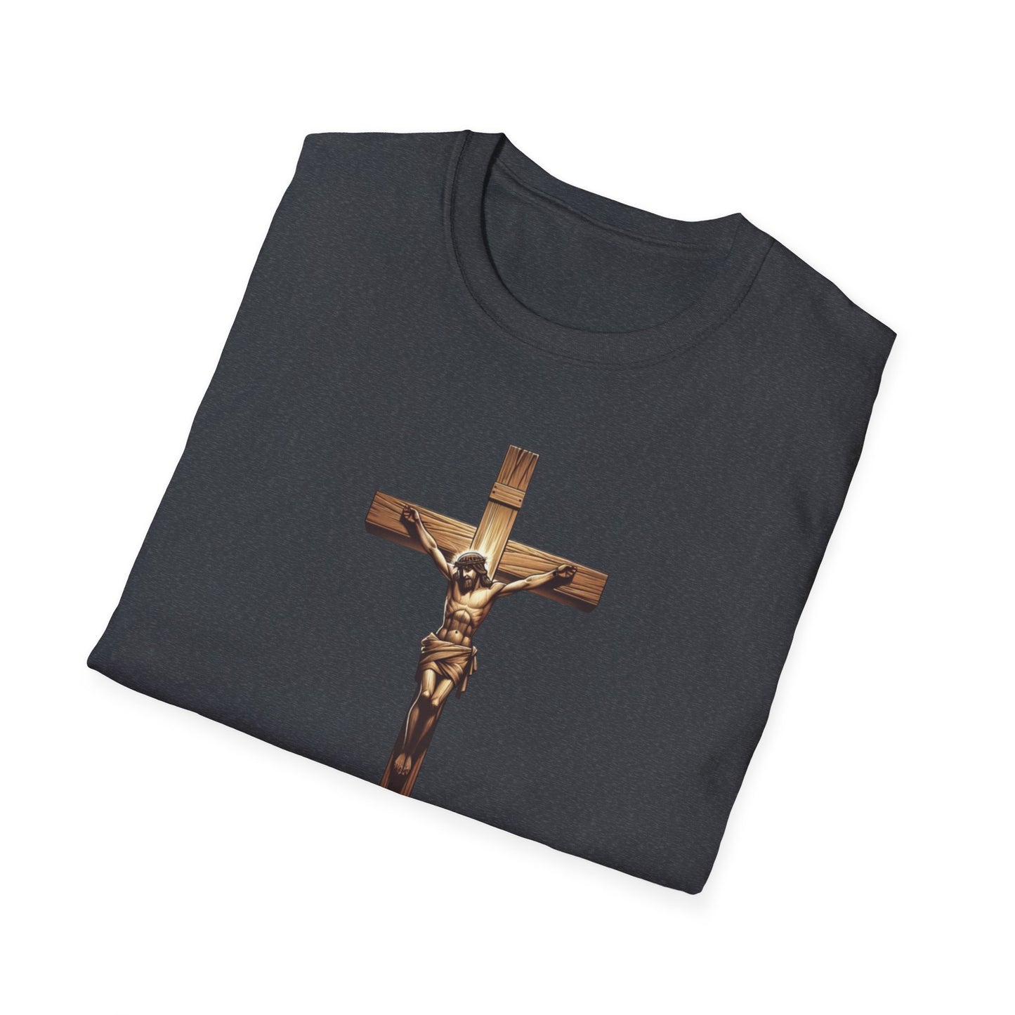 On the Cross, Unisex Softstyle T-Shirt - Psychonaut Swag