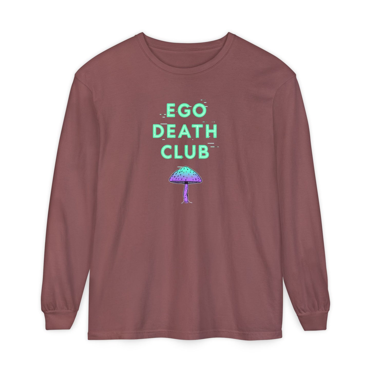Ego Death Club Long Sleeve T-Shirt, Unisex Tee, Casual Wear, Gift for Friends, Trendy Fashion - Psychonaut Swag