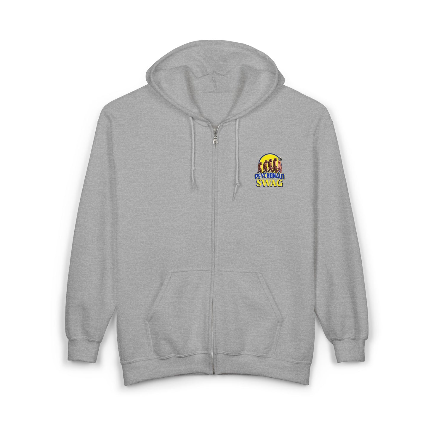 Psychonaut swag small biz, Full Zip Hoodie: Trendy Streetwear, Casual Layer, Gift for Him/Her, Unisex Wardrobe Essential, Comfortable Hoodie
