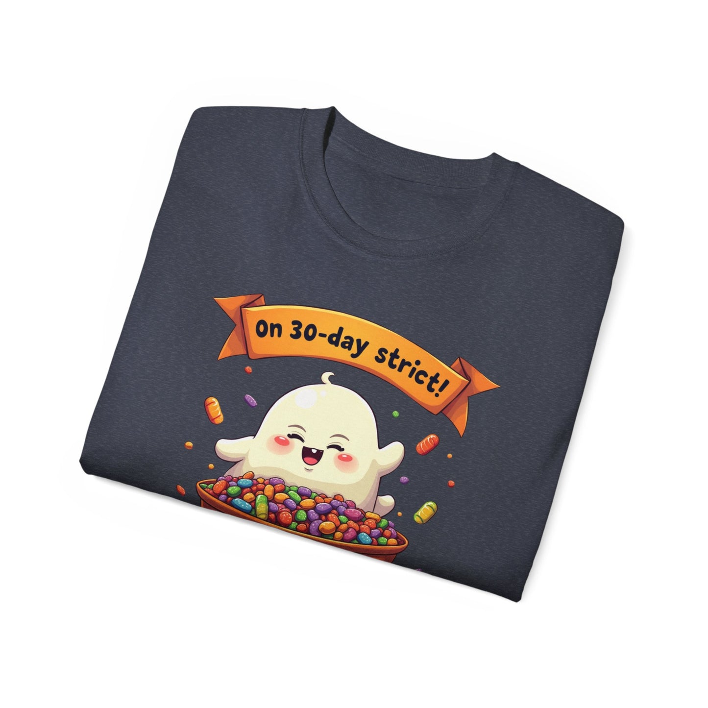 Funny Halloween Diet, Unisex Tee, Cute Ghost Humor Shirt, Gift for Halloween Lovers, Halloween Diet T-Shirt, Spooky Season Apparel
