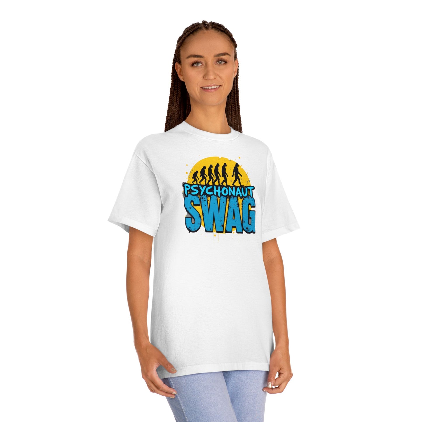 Psycho Swag Unisex Classic Tee - Trendy Graphic T-Shirt for Gamers & Psychonauts, Quirky Gift, Casual Wear, Unique Fashion - Psychonaut Swag