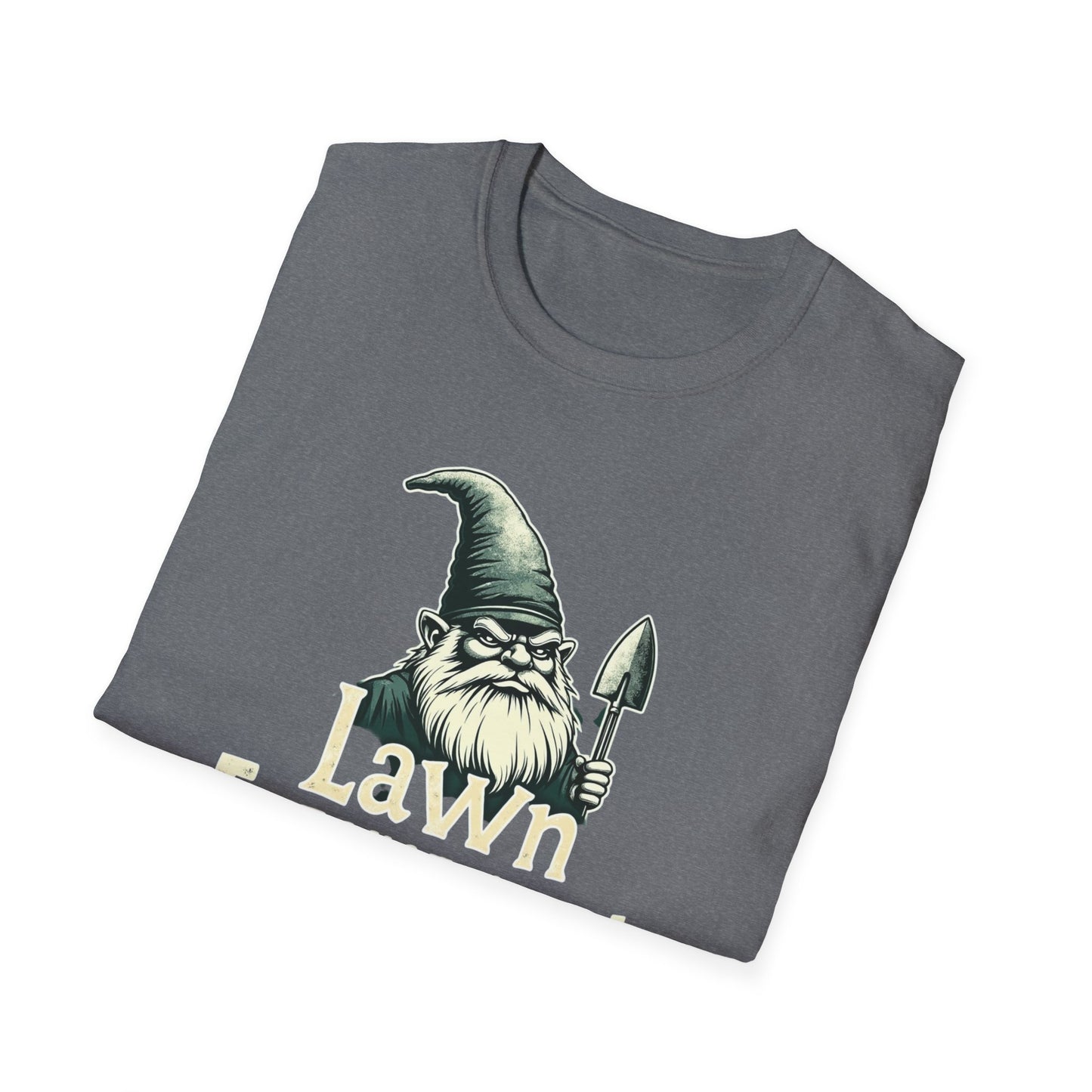 Whimsical Gnome Lawn Enforcement Unisex T-Shirt, Funny Gift for Men, Unique Humor Tee, Cozy Casual Wear, Perfect for Birthdays & Celebrations - Psychonaut Swag
