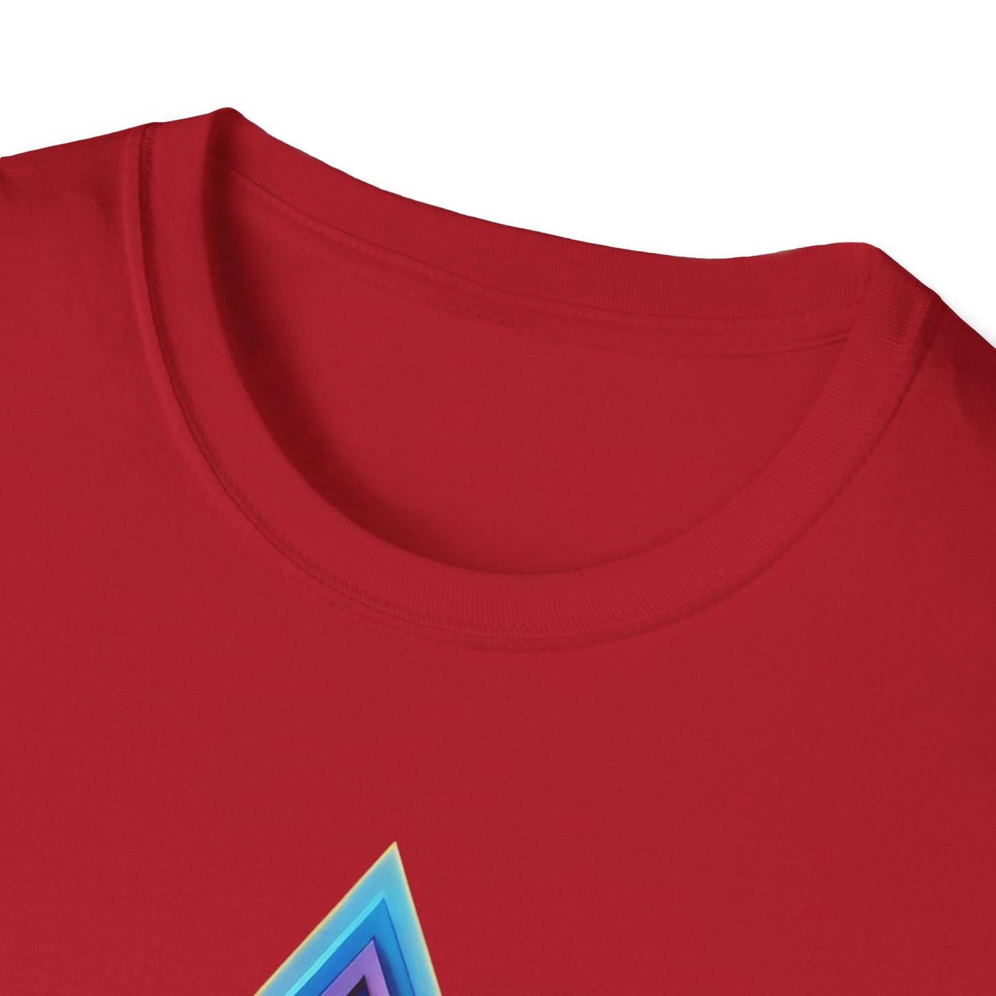 Triangle Rainbow, Unisex Softstyle T-Shirt - Psychonaut Swag