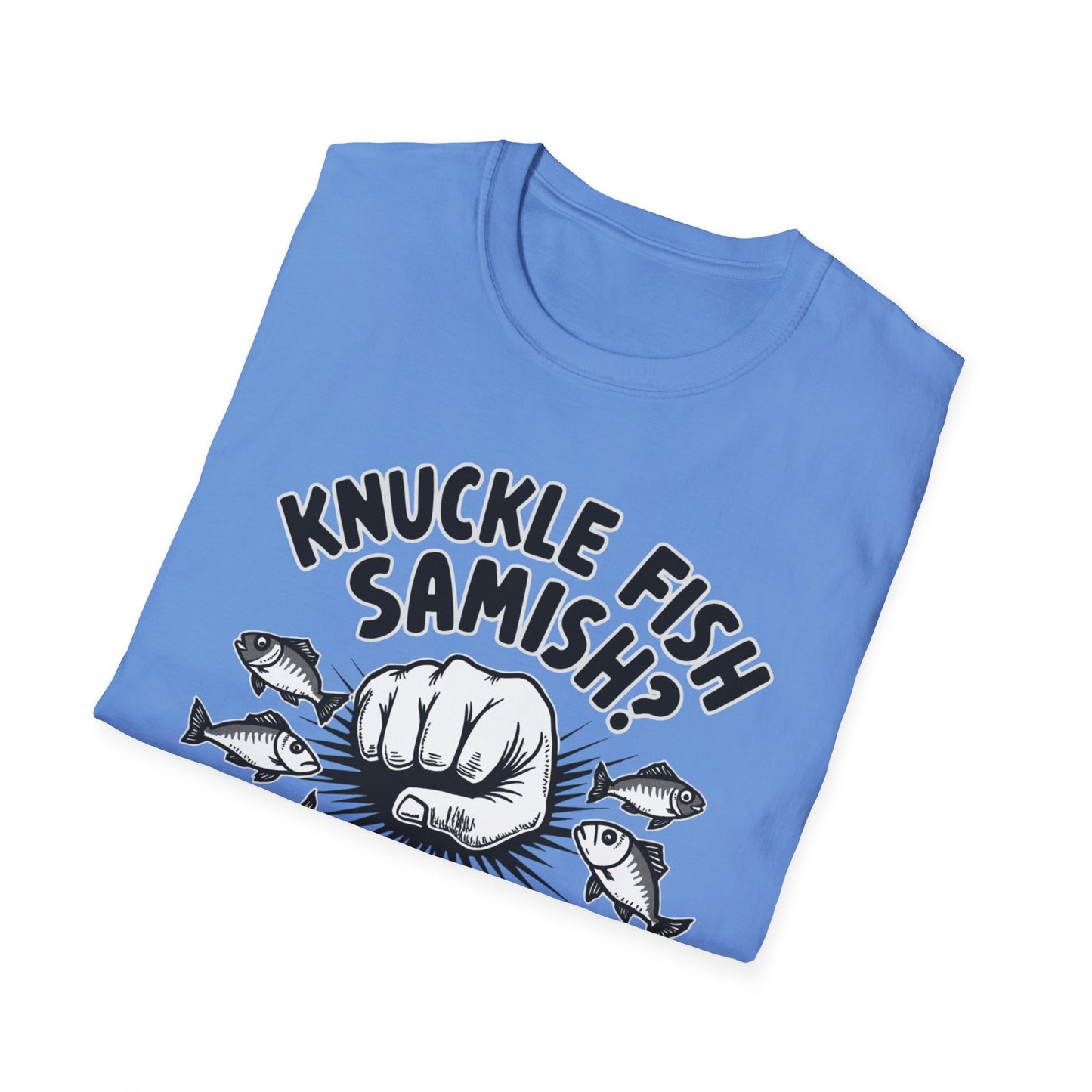 Knuckle Fish Samish, T-Shirt, Perfect for Anglers, Gift for Fishermen, Casual Wear, Outdoor Activities, Humor Shirt