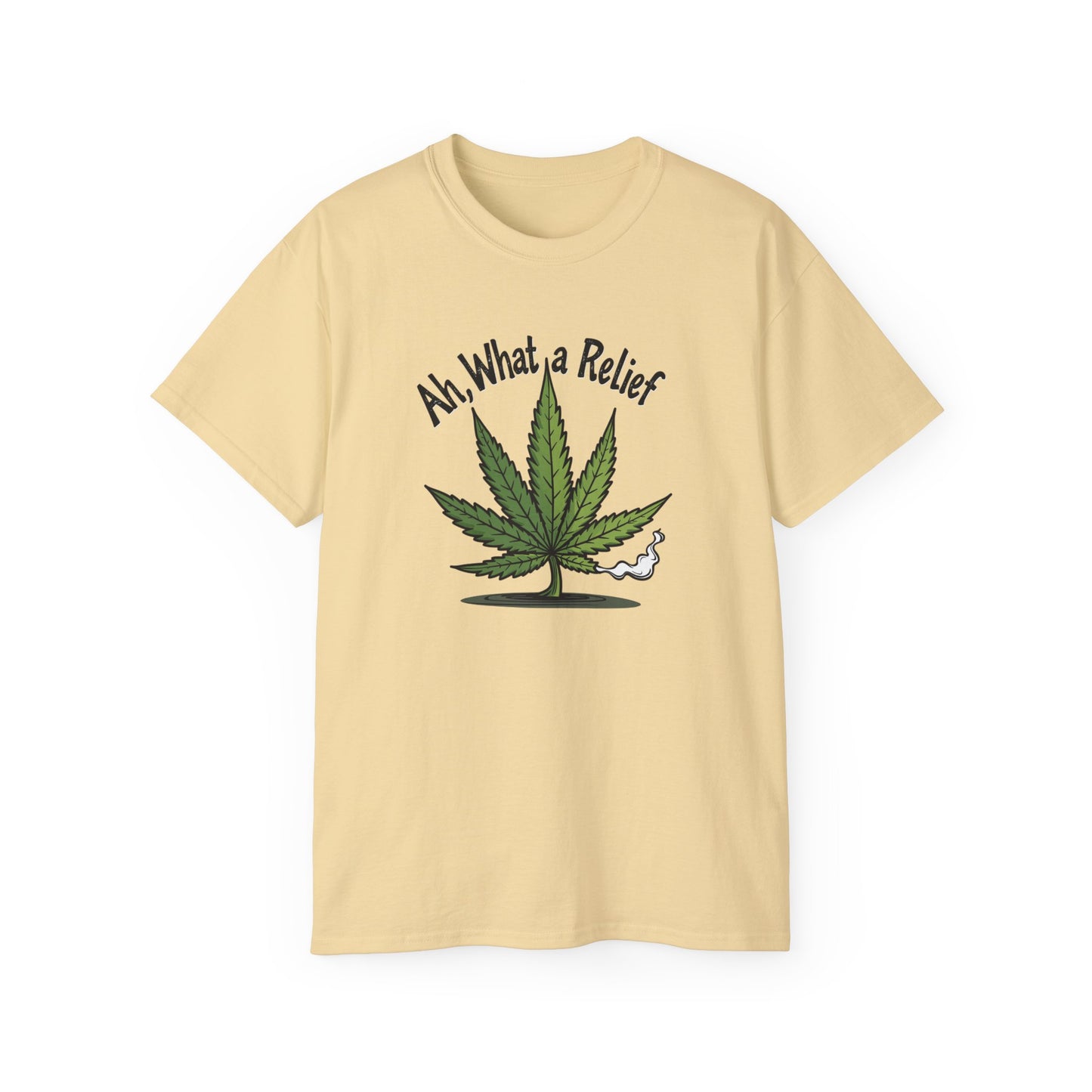 Ah, What a Relief Unisex Ultra Cotton Tee - Perfect for Cannabis Enthusiasts - Psychonaut Swag