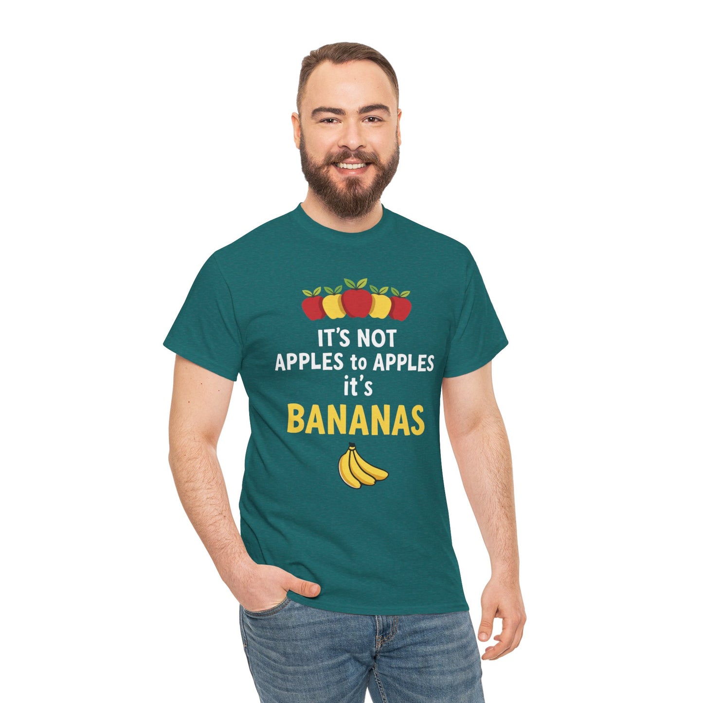 Funny Banana T-Shirt: It's Not Apples to Apples, Cute Graphic Tee for Food Lovers, Gift for Birthdays, Casual Wear, Humor Shirt - Psychonaut Swag