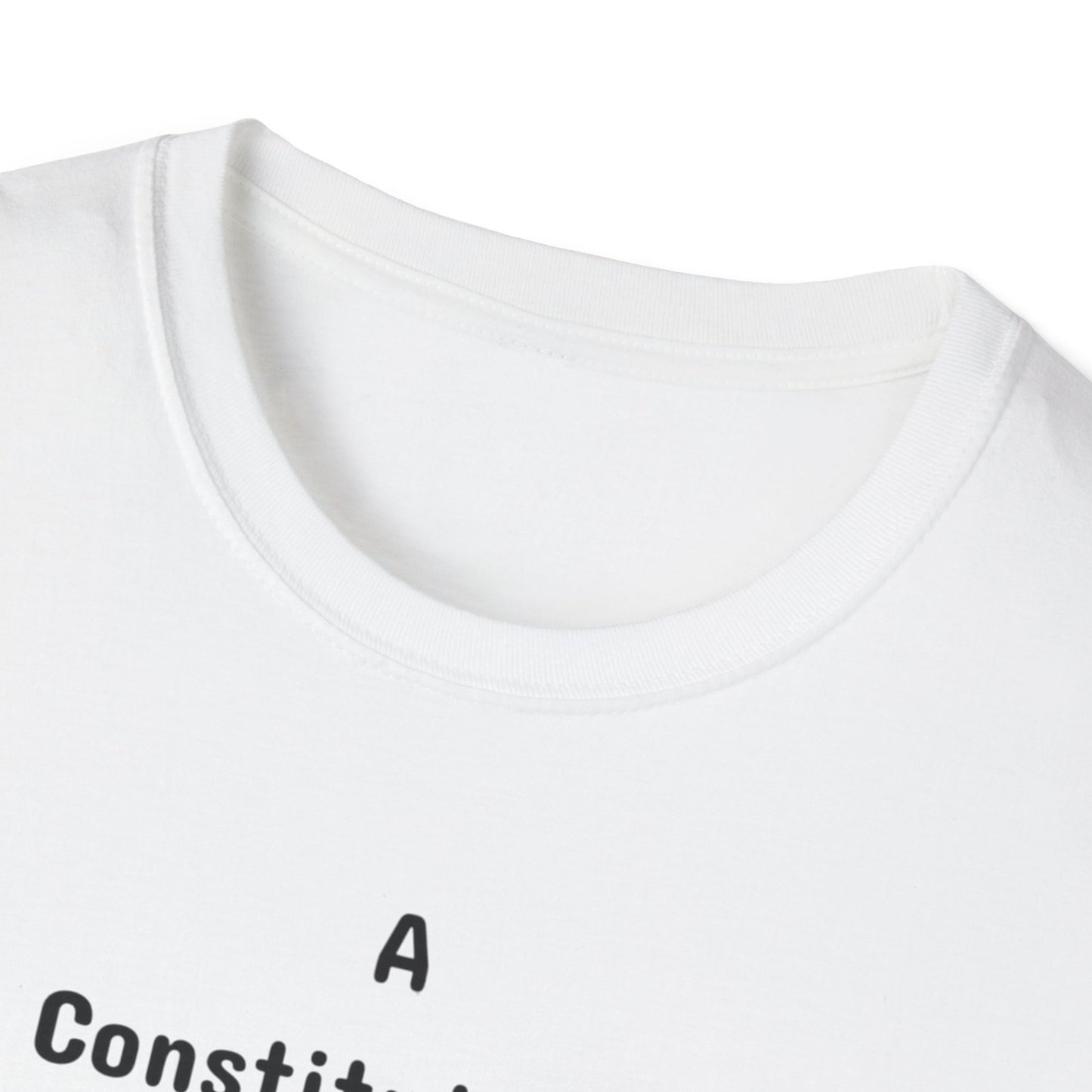 Constitutional Crisis of Fraud, Unisex Softstyle T-Shirt - Psychonaut Swag