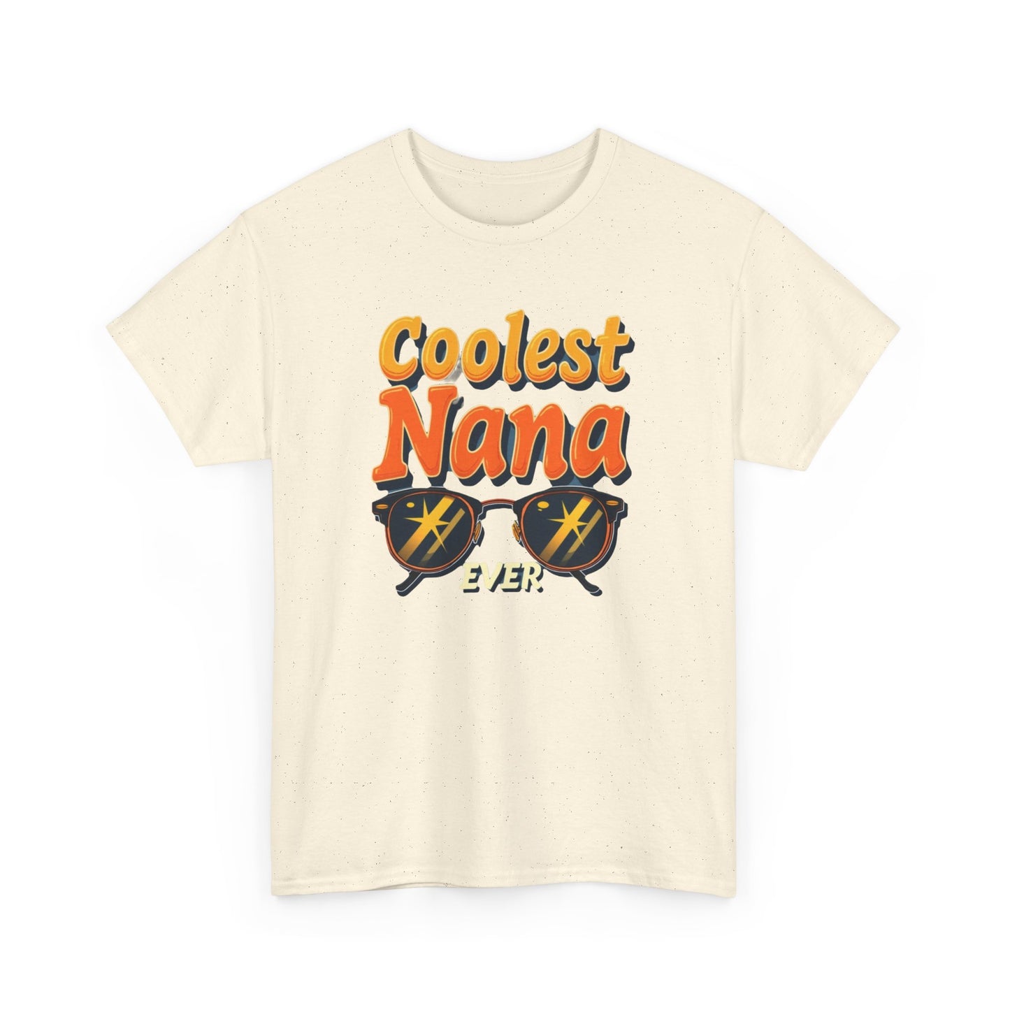 Coolest Nana Ever Unisex Heavy Cotton Tee | Perfect Gift for Grandmothers, Birthday, Mother's Day, Gifts for Her, Family Reunion - Psychonaut Swag