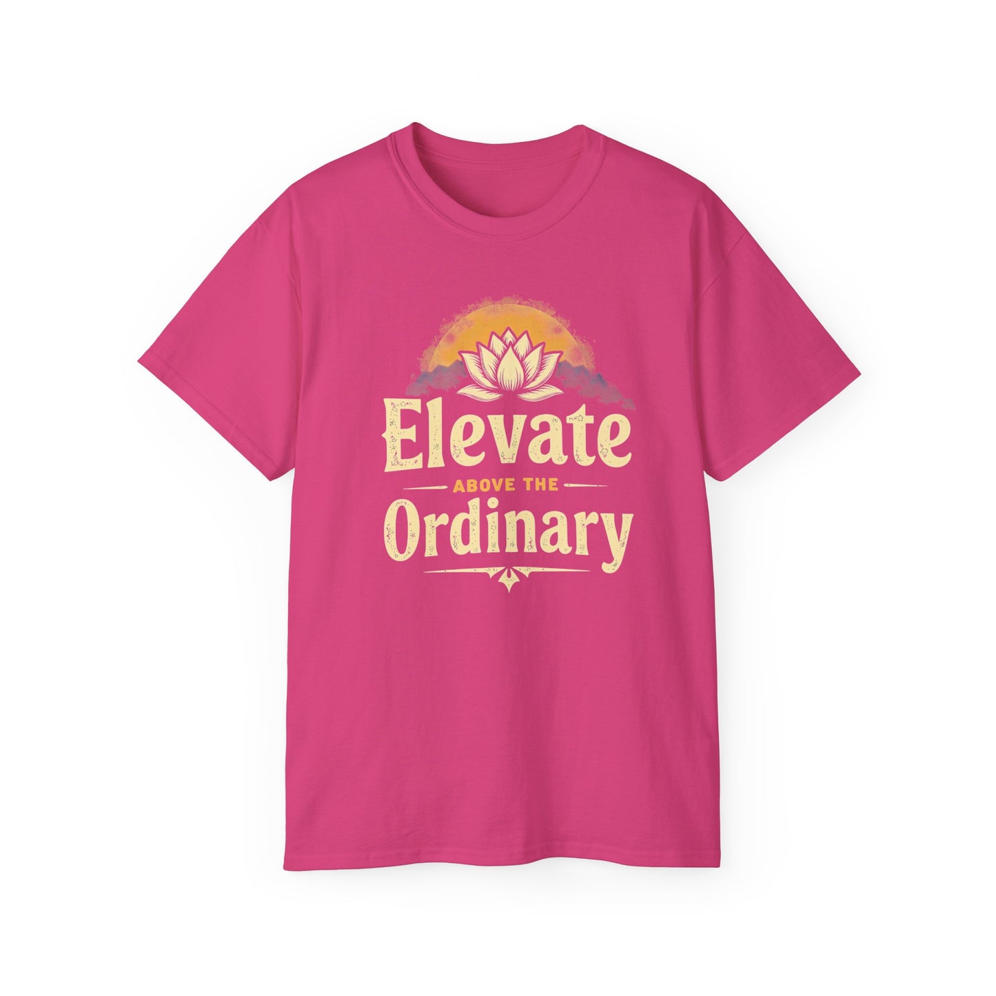 Inspirational Unisex Ultra Cotton Tee - 'Elevate Above the Ordinary' - Psychonaut Swag