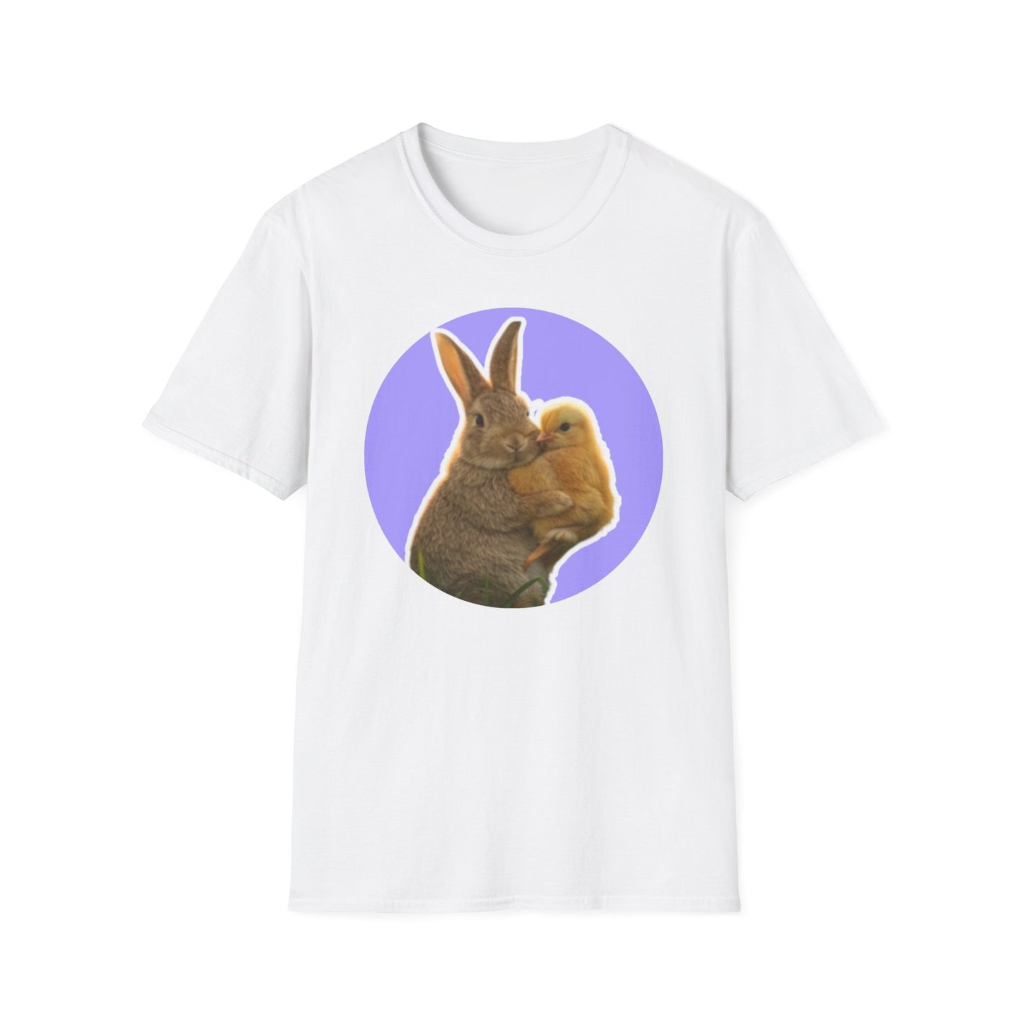 Easter Bunny and Chic, Unisex Softstyle T-Shirt