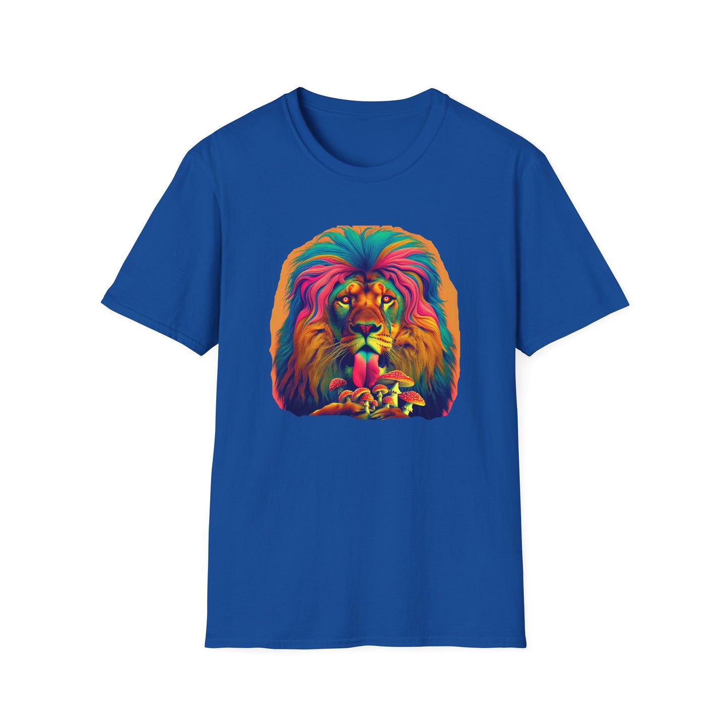 Lion Lick, Mushroom tee, Unisex T-Shirt - Psychonaut Swag