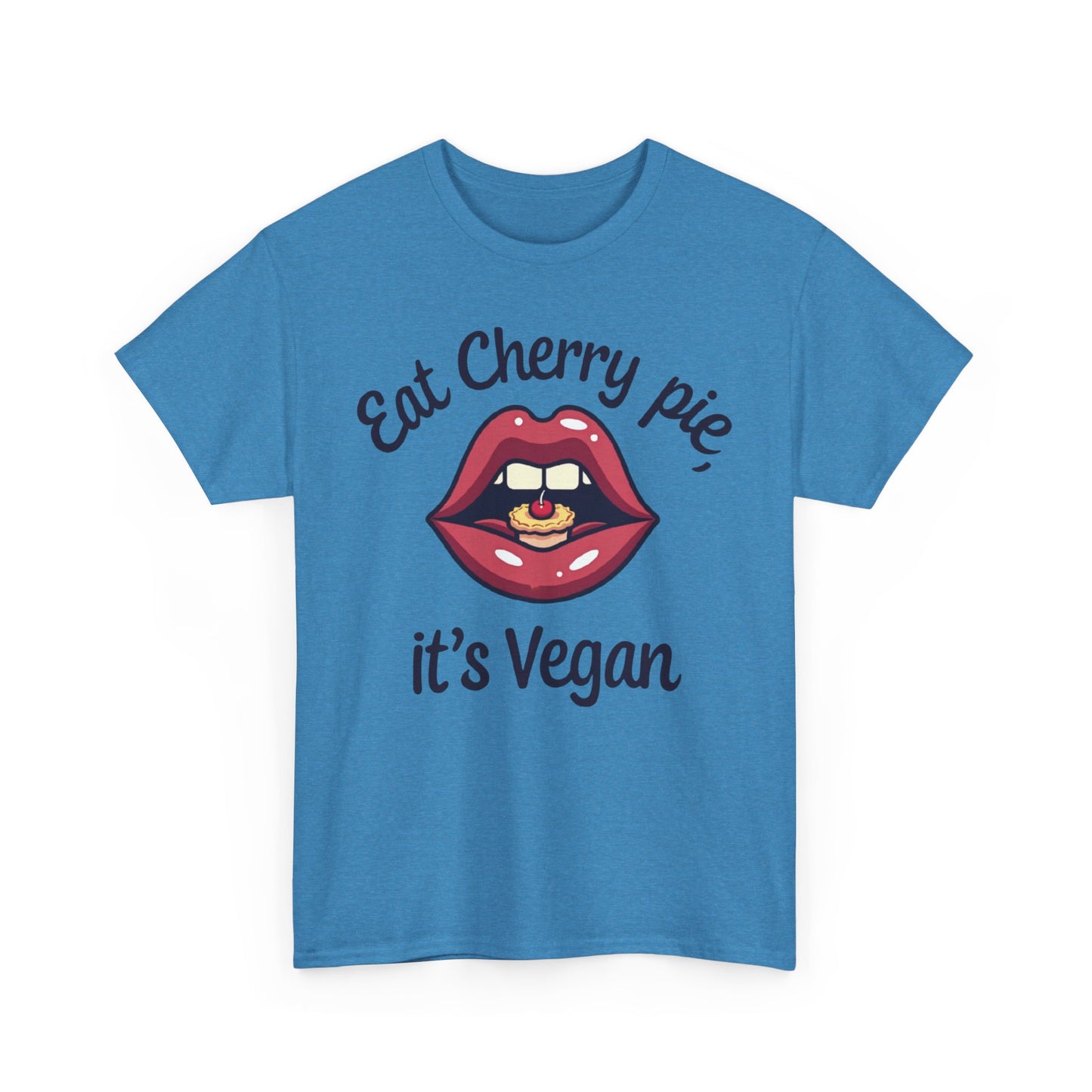 Vegan Cherry Pie Graphic Tee for Food Lovers - Psychonaut Swag