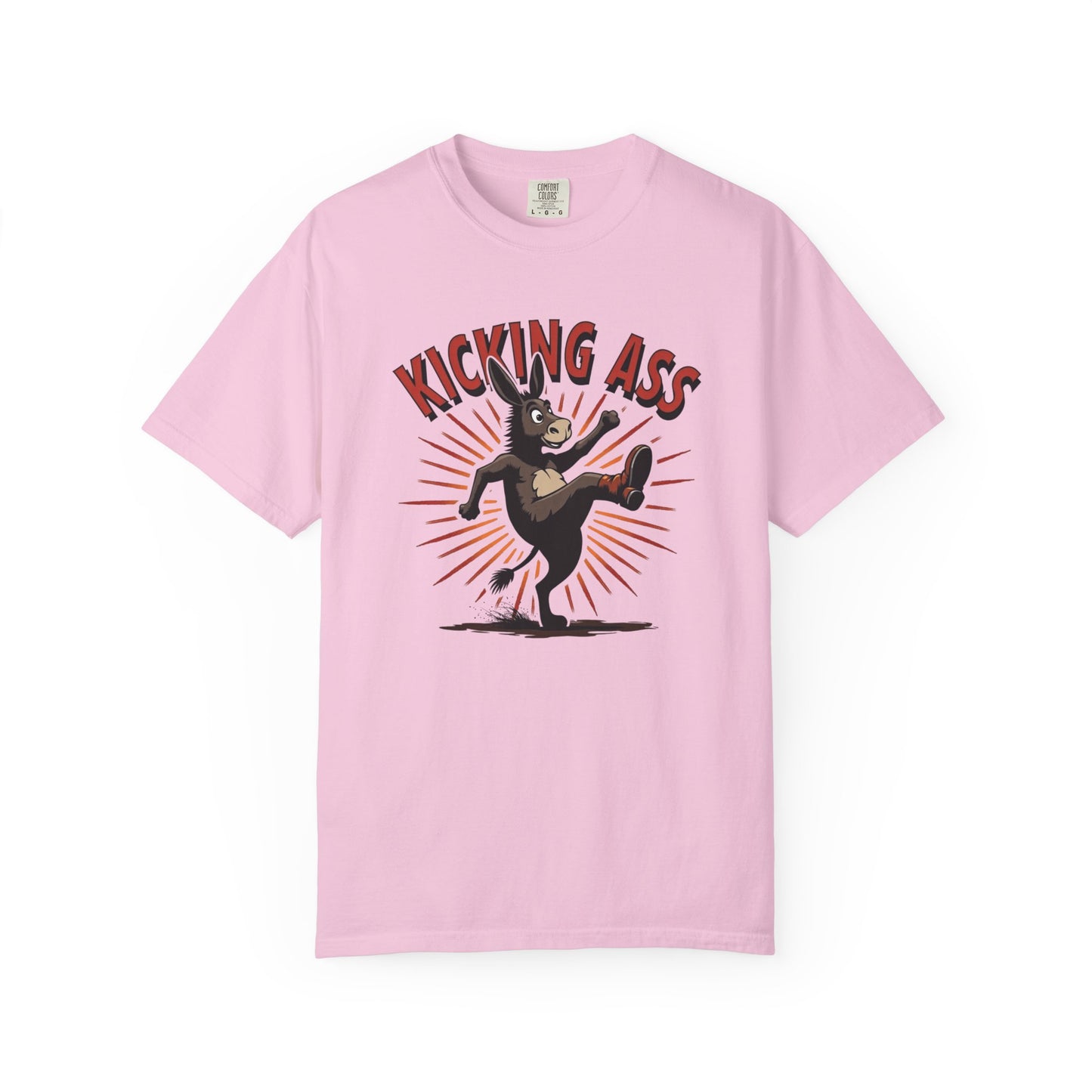 Kicking Donkey, Unisex T-Shirt | Funny Graphic Tee, Casual Wear, Humor Gift, Birthday Surprise, Motivational Apparel - Psychonaut Swag