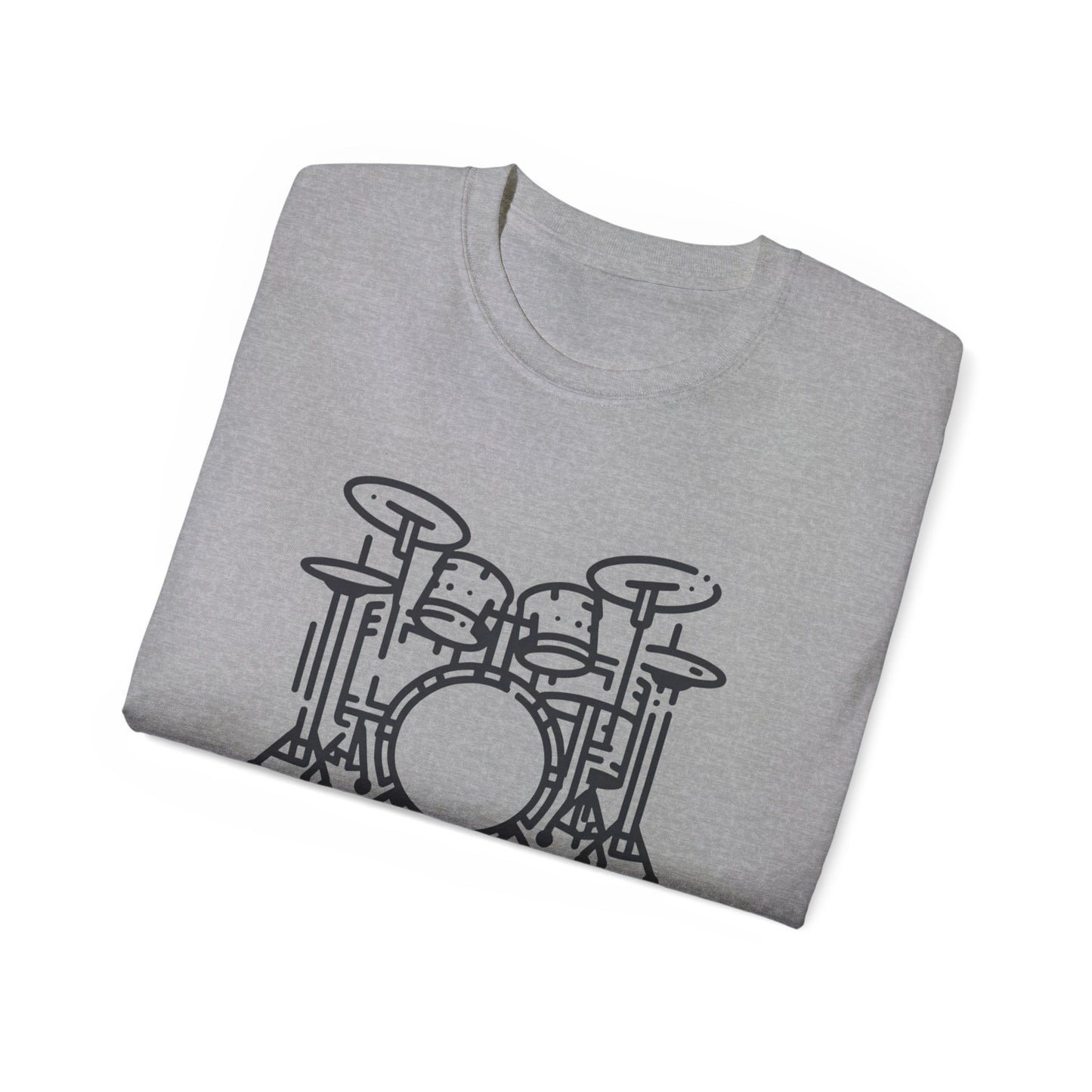 Drum-A-Diddle, Drumset Paradiddle, Unisex Ultra Cotton Tee - Psychonaut Swag
