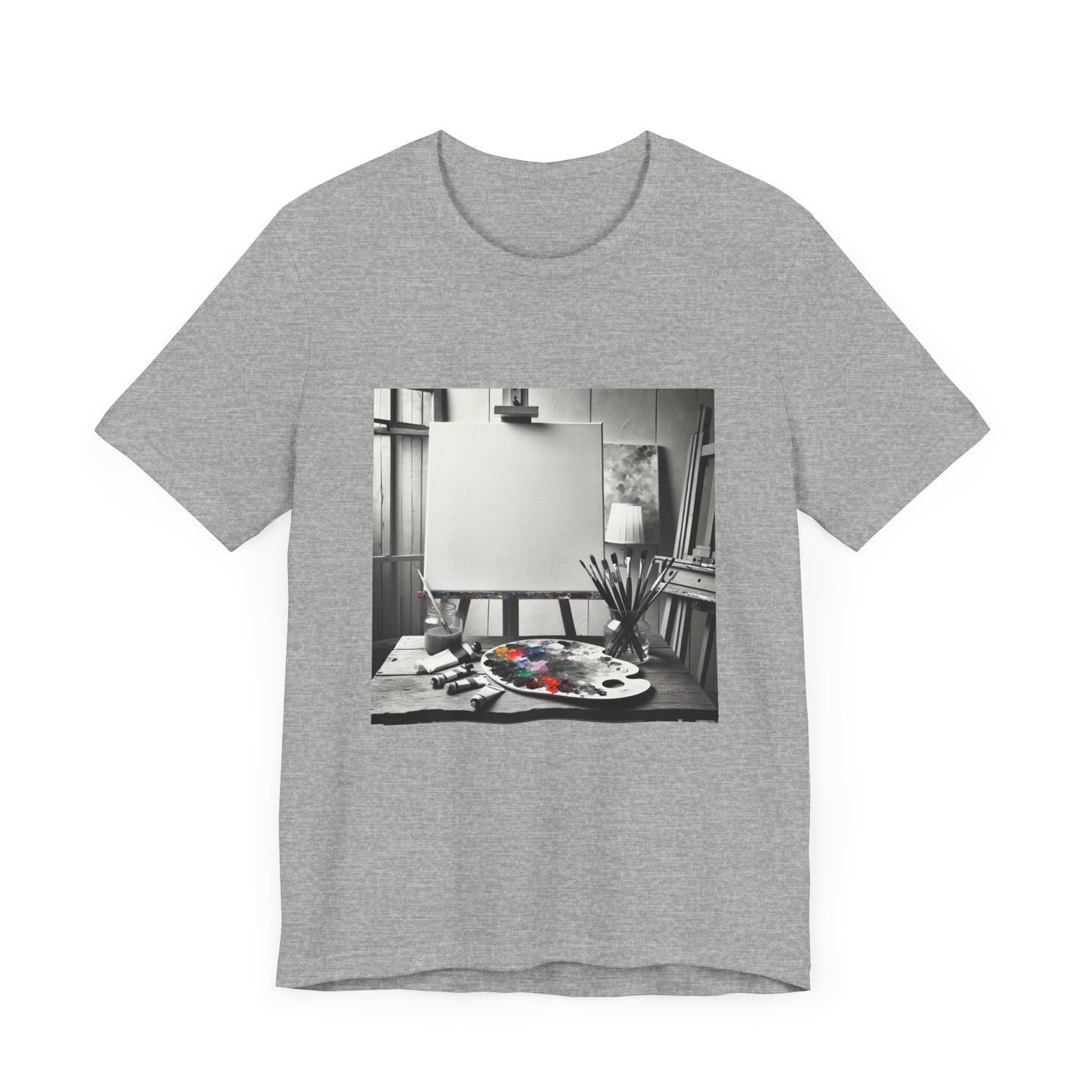 Artistic Unisex Tee - The Anticipation of a Blank Canvas - Psychonaut Swag