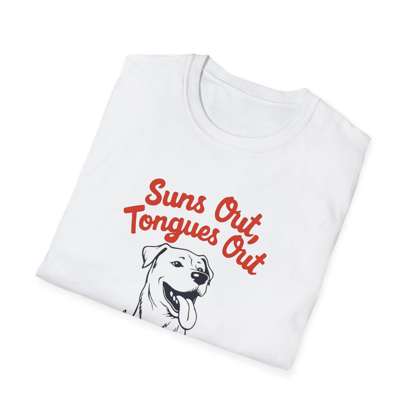 Suns Out, Tongues Out T-Shirt – Unisex Summer Tee, Dog Lovers Gift, Casual Wear, Cute Pet Shirt, Animal Lover Apparel - Psychonaut Swag