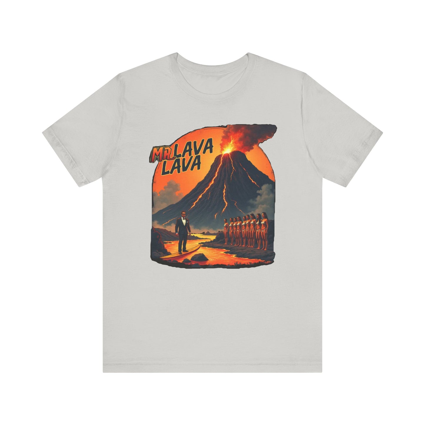 Mr. Lava Lava Tee, Unisex Graphic Shirt, Cool Retro T-Shirt, Perfect for Summer, Volcano Art, Gift for Geology Lovers - Psychonaut Swag