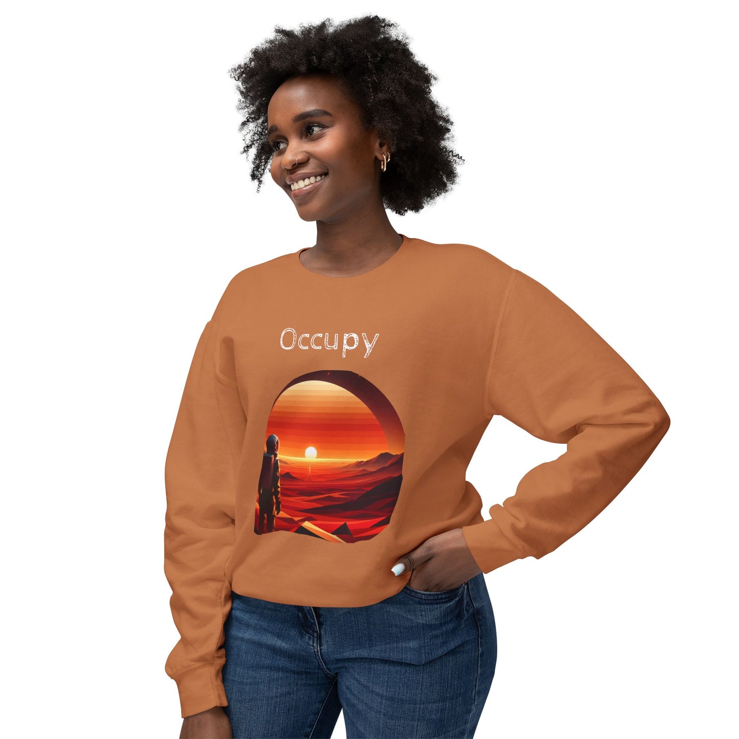 Observer wants to occupy, Lightweight Sweatshirt - Psychonaut Swag