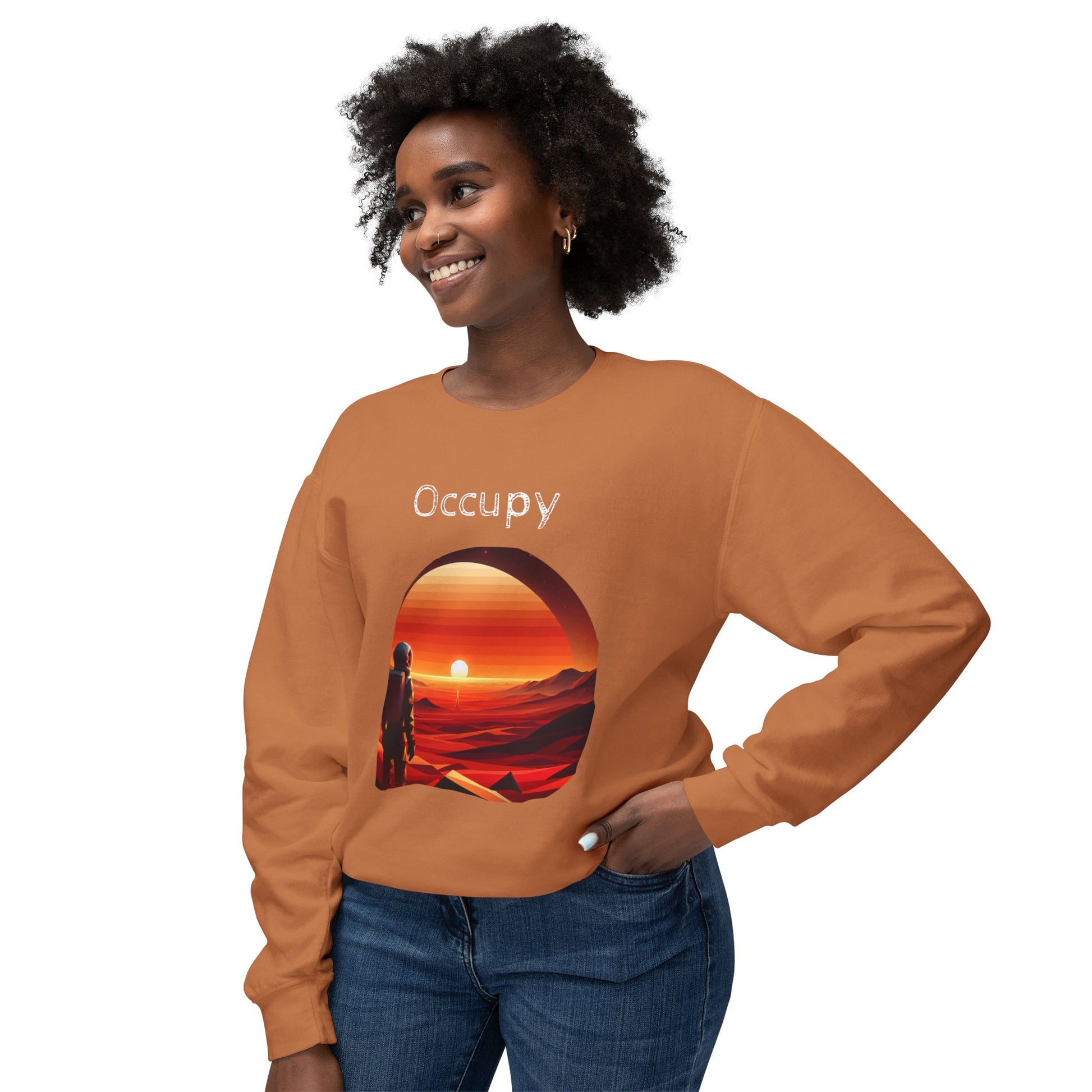 Observer wants to occupy, Lightweight Sweatshirt - Psychonaut Swag