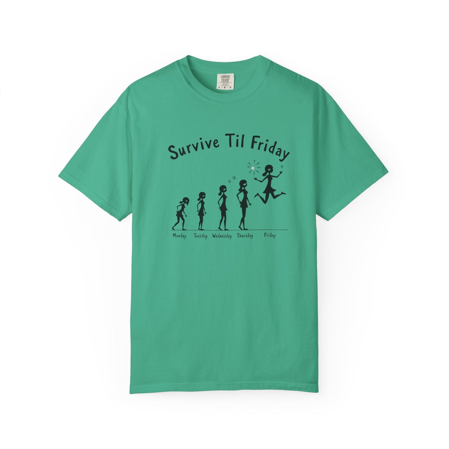 Survive Til Friday Unisex T-shirt, Funny Graphic Tee, Weekend Vibes Shirt, Casual Everyday Wear, Gift for Friends