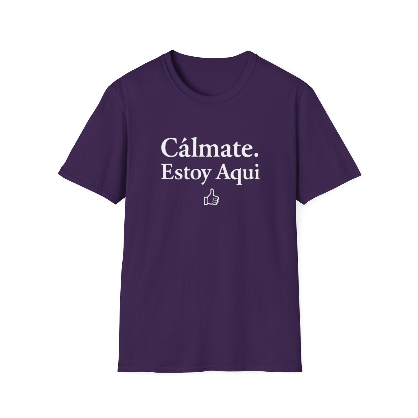 Calm down I’m here, Affirmation Unisex T-Shirt, Relax Shirt, Mindfulness Tee, Casual Wear, Gift for Yoga Lovers, Self-Care Reminder - Psychonaut Swag