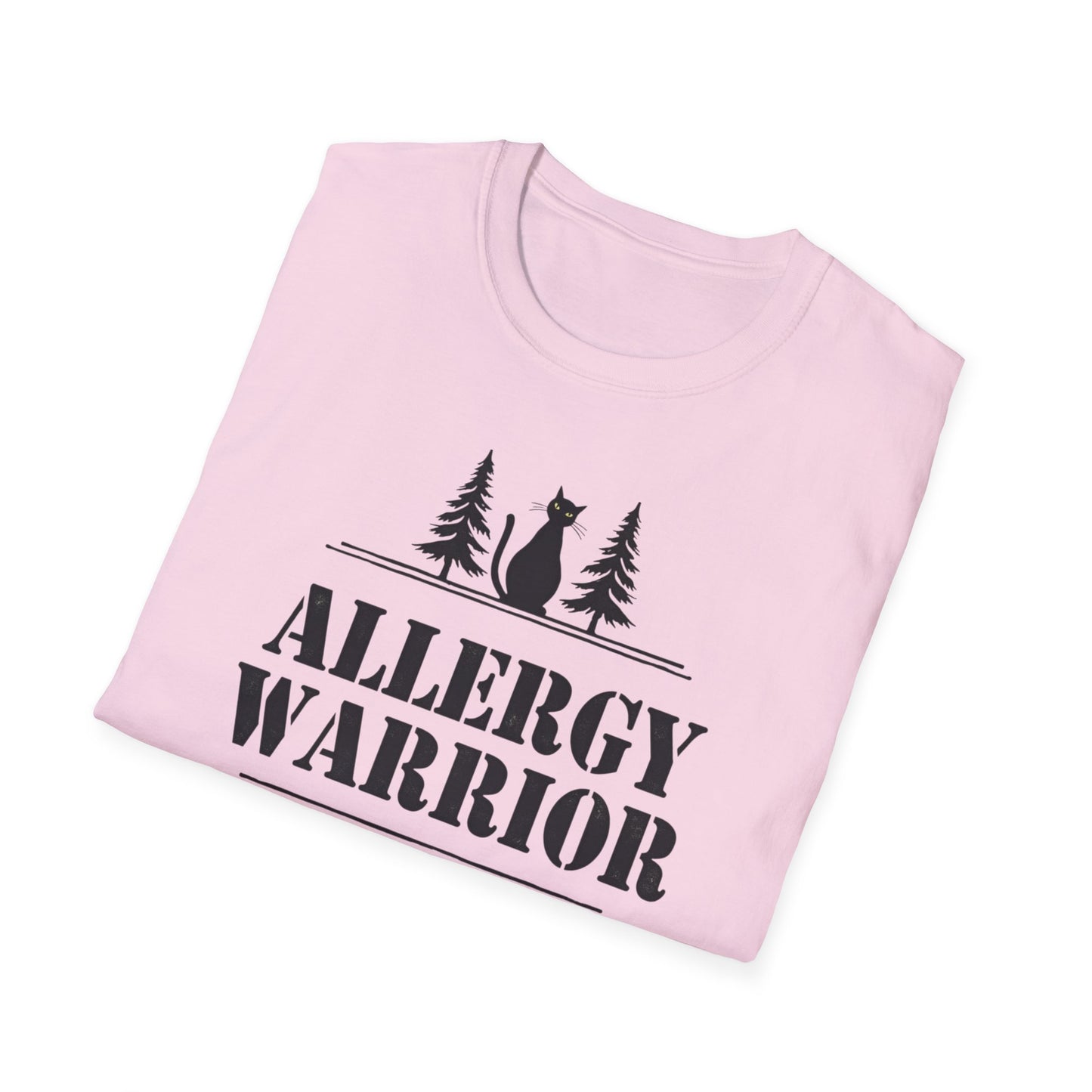 Allergy Warrior Unisex T-Shirt | Softstyle Cotton Tee for Allergy Awareness, Casual Wear, Gifts, Nature Lovers, Outdoor Fun - Psychonaut Swag
