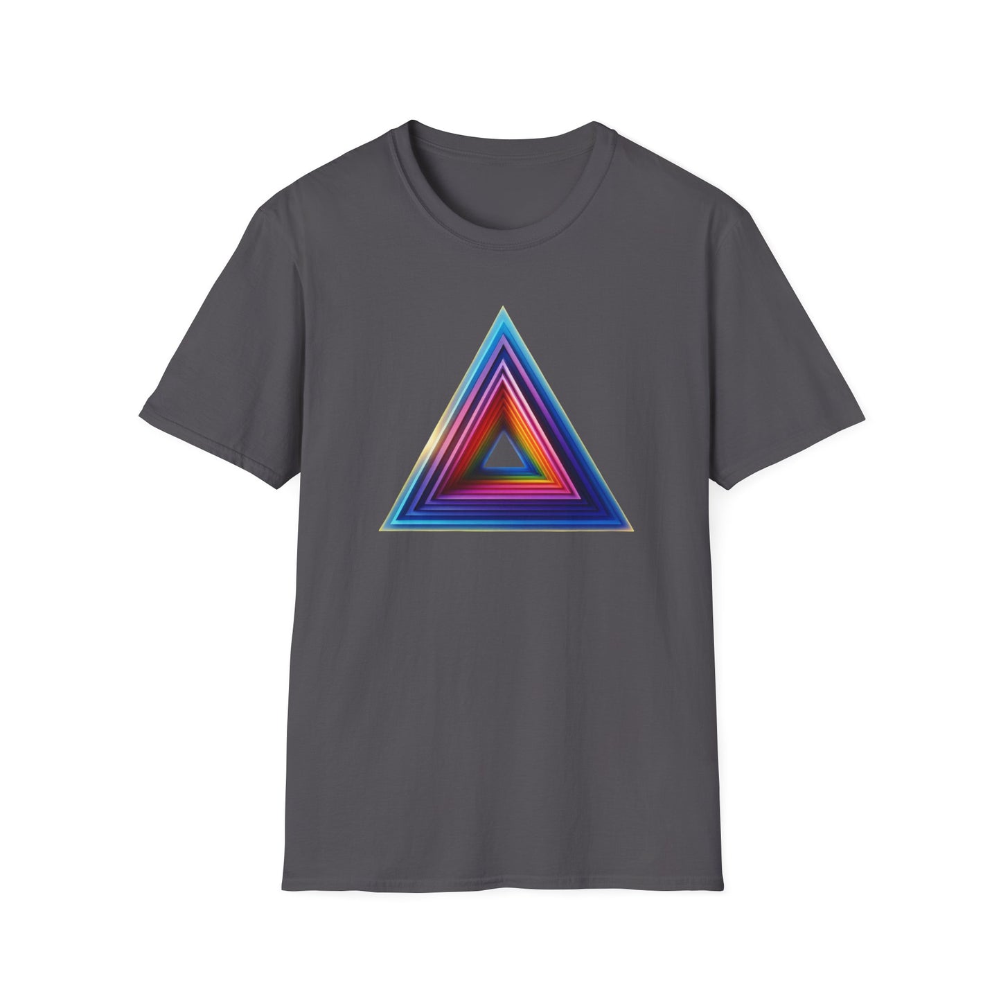 Triangle Rainbow, Unisex Softstyle T-Shirt - Psychonaut Swag