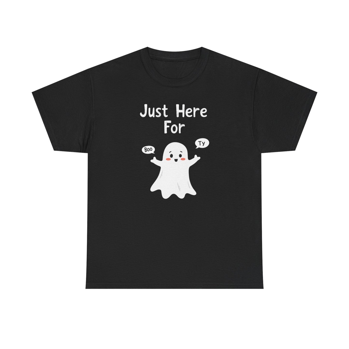 Cute Boo, Unisex Heavy Cotton Tee - Perfect for Self-Love, Gift, Casual Wear, Birthdays, or Relaxation