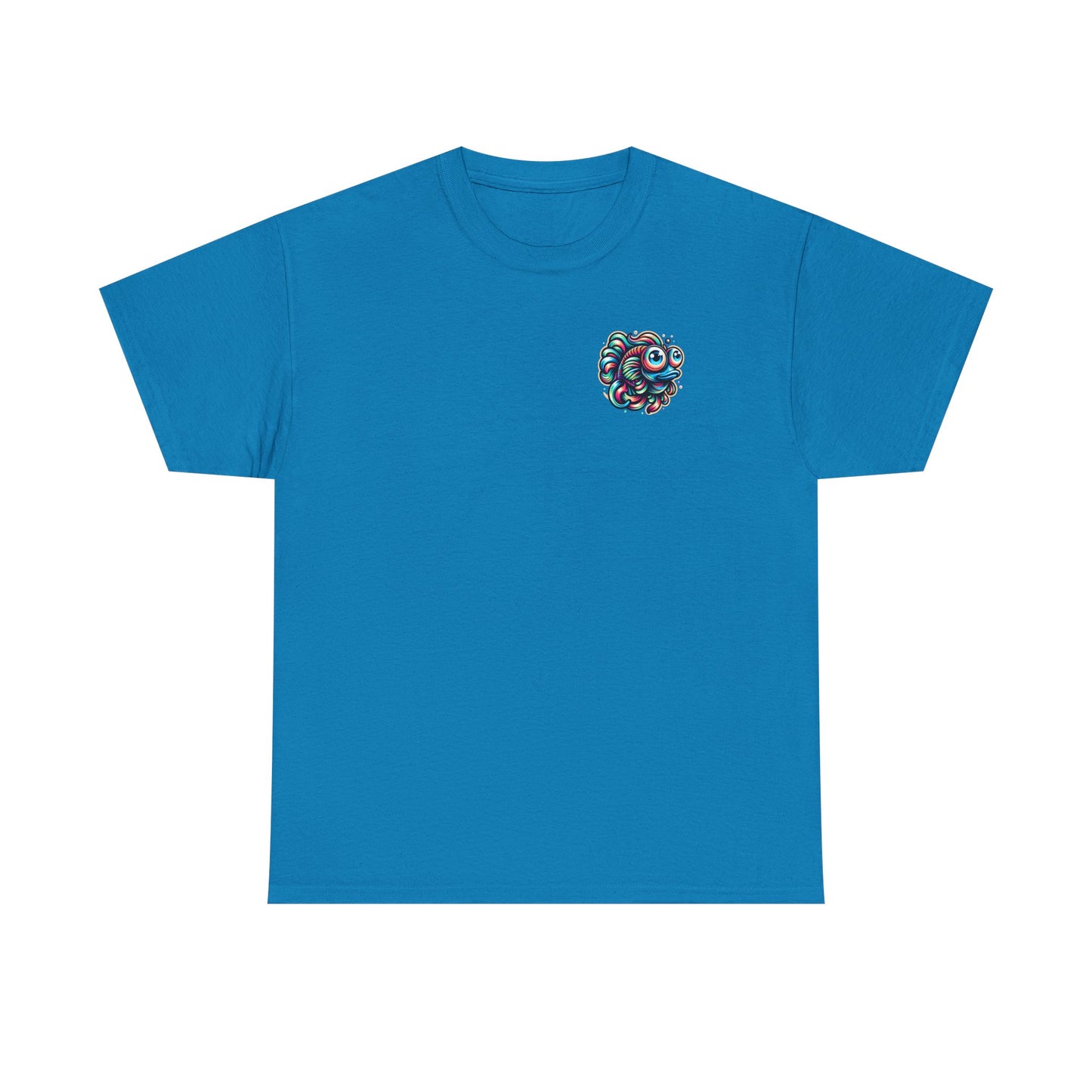 Psychedelic Fish Graphic Unisex Heavy Cotton Tee - Fun & Vibrant Apparel - Psychonaut Swag